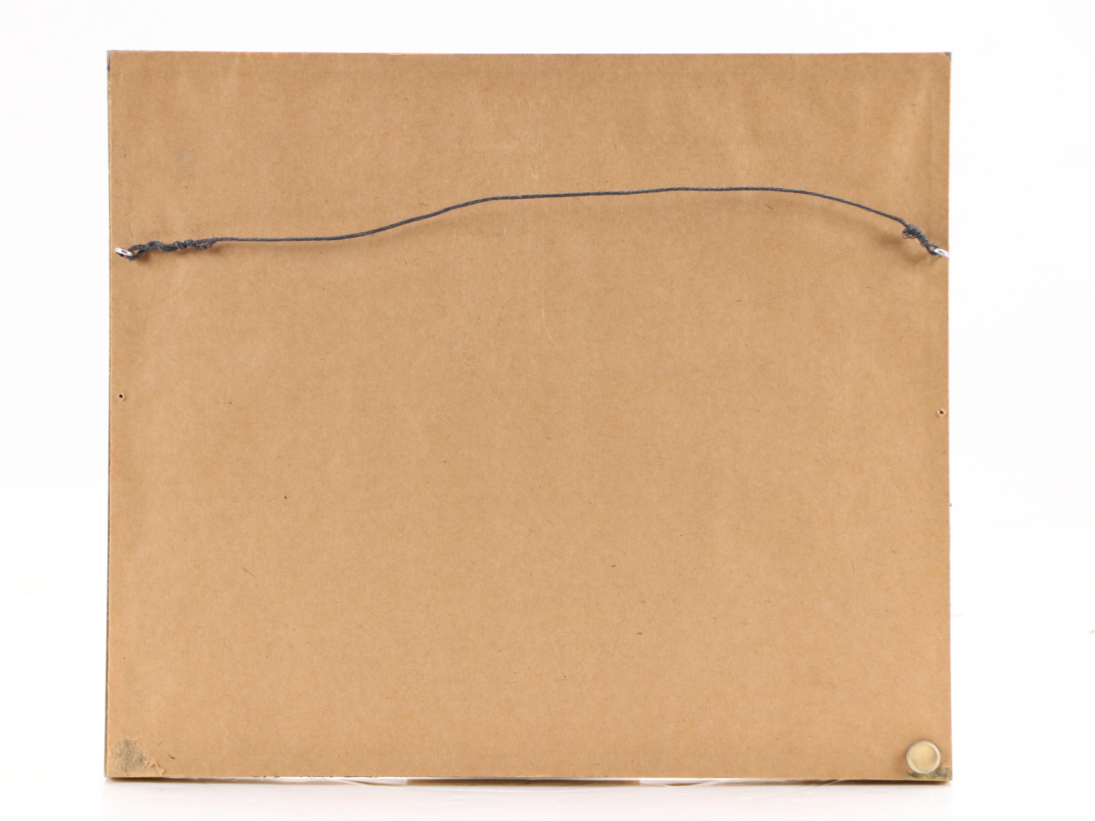 Jacques Francki Coastal Watercolor Painting of Rocky Shoreline, 1972