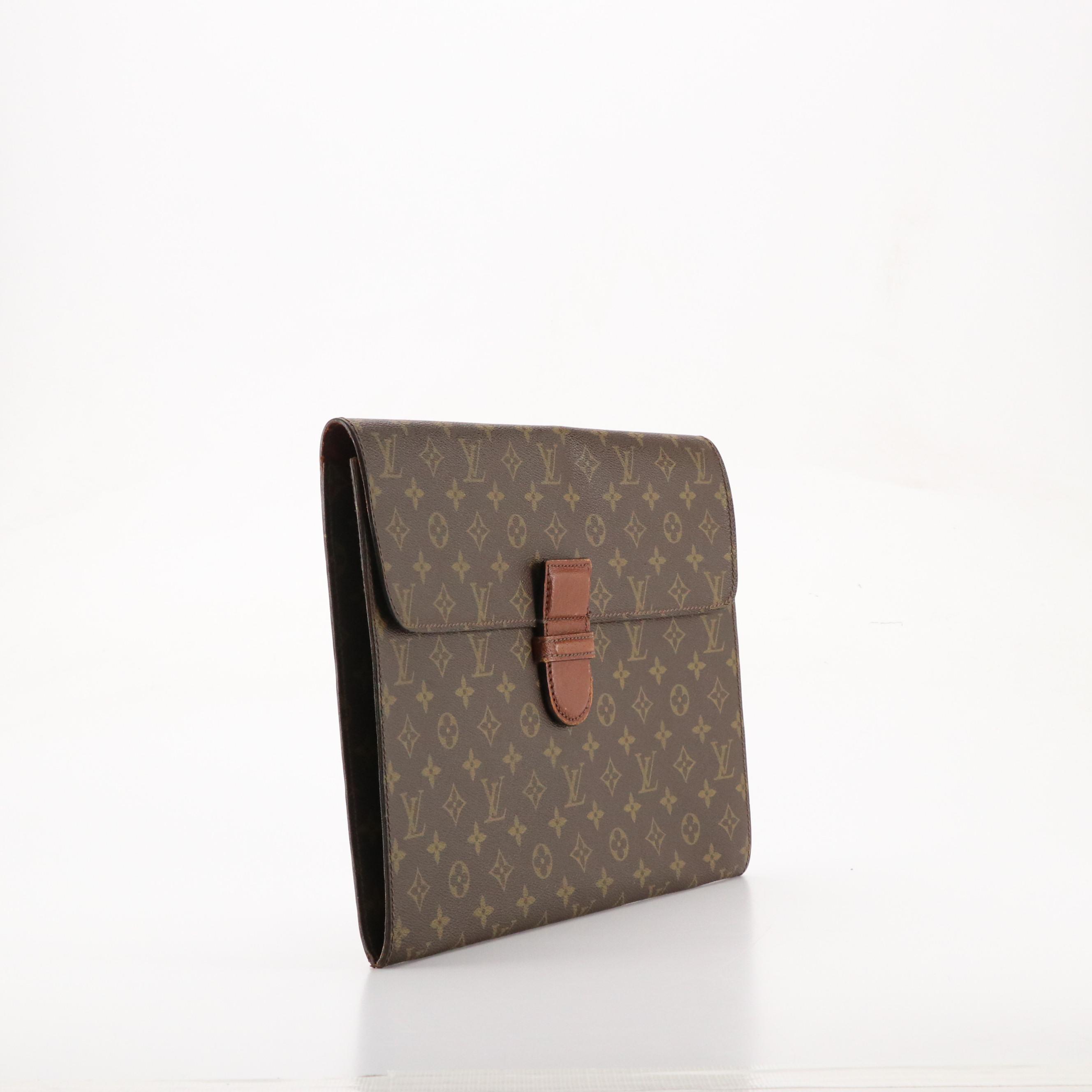 Louis Vuitton Vintage Poche Ministre in Monogram Canvas and Vachetta Leather