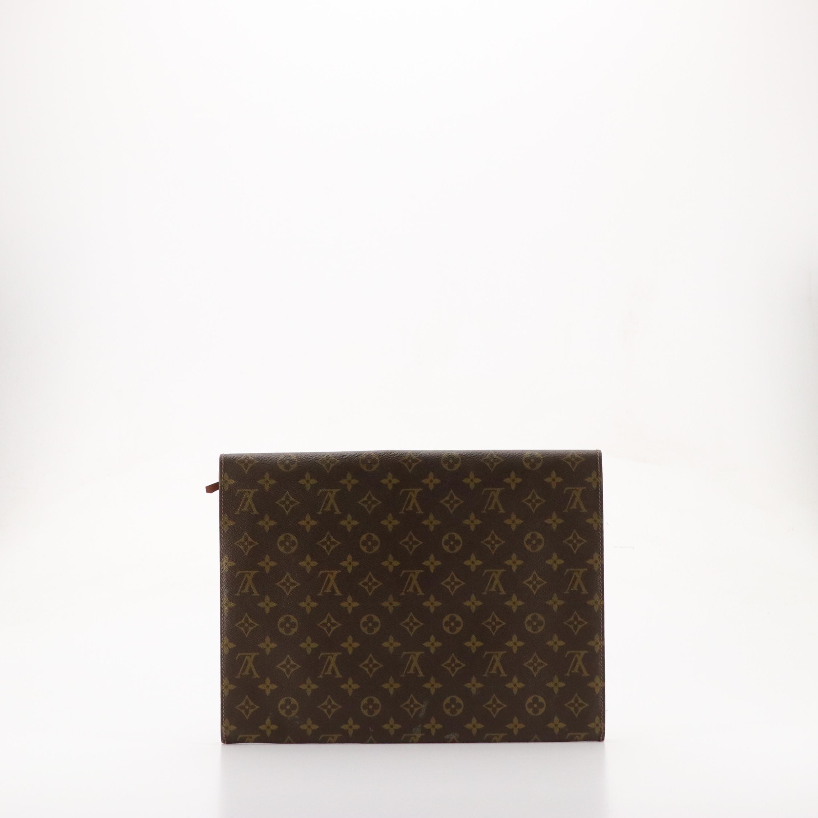 Louis Vuitton Vintage Poche Ministre in Monogram Canvas and Vachetta Leather