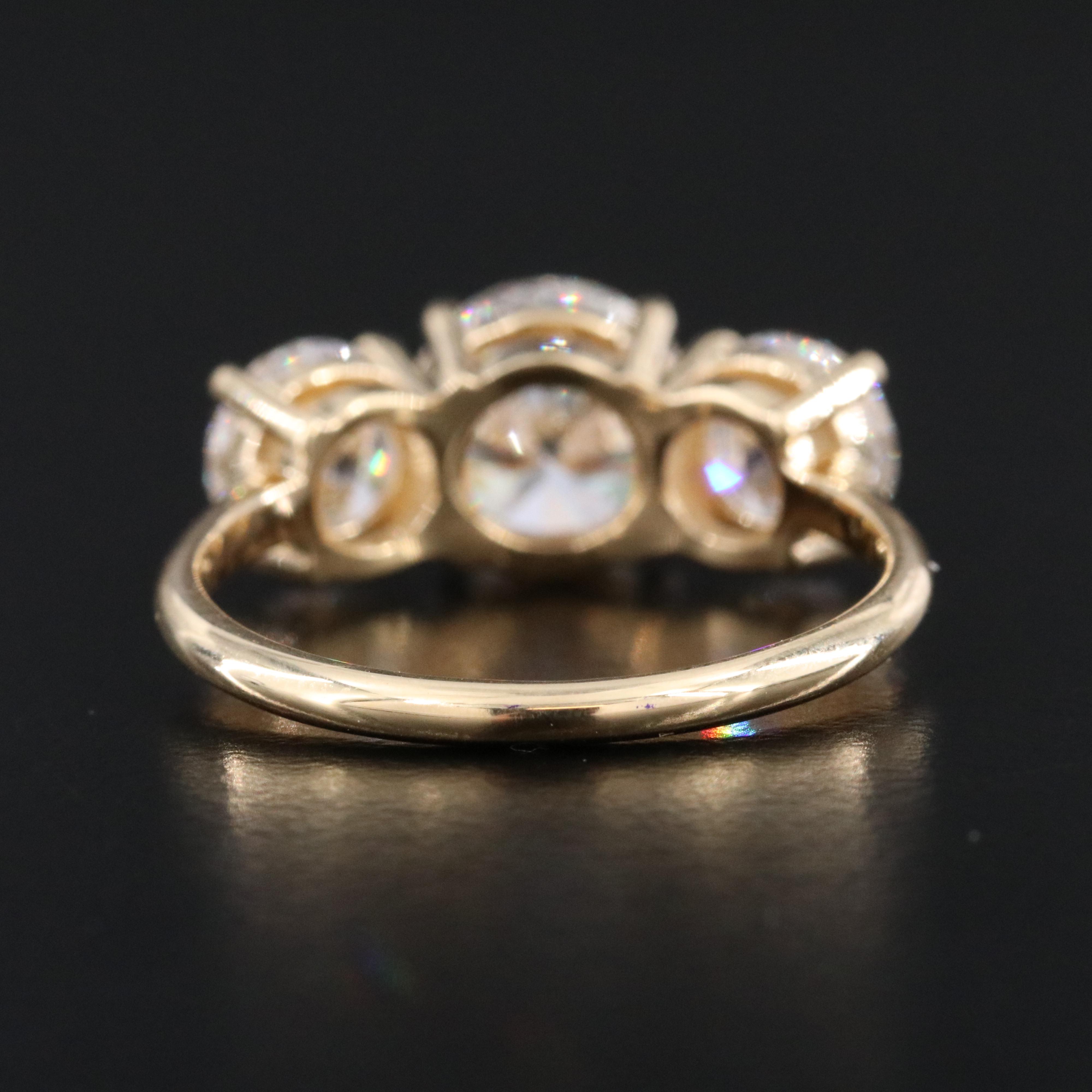 18K 3.90 CTW Lab Grown Diamond Ring with IGI Report