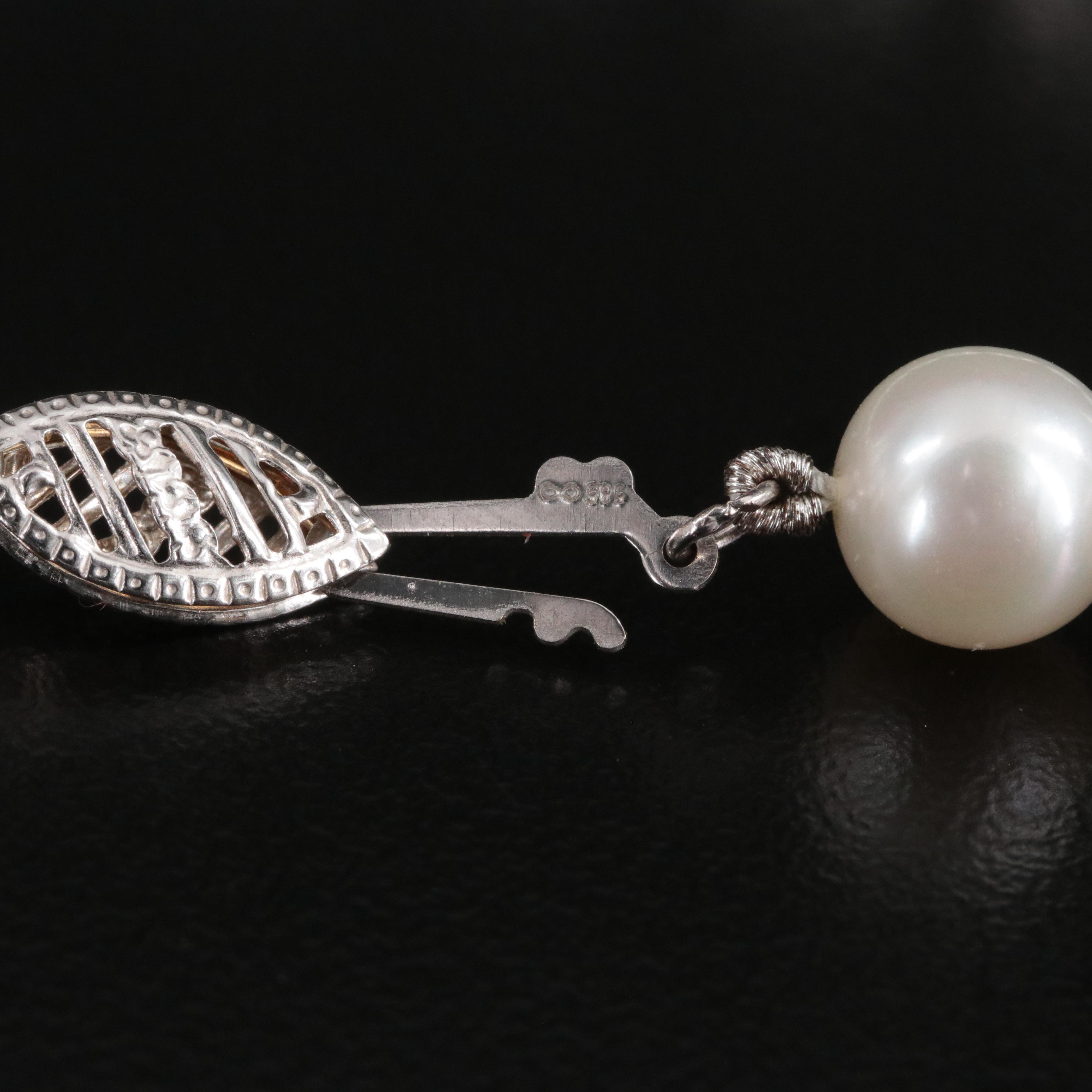 Pearl Necklace with 14K Clasp