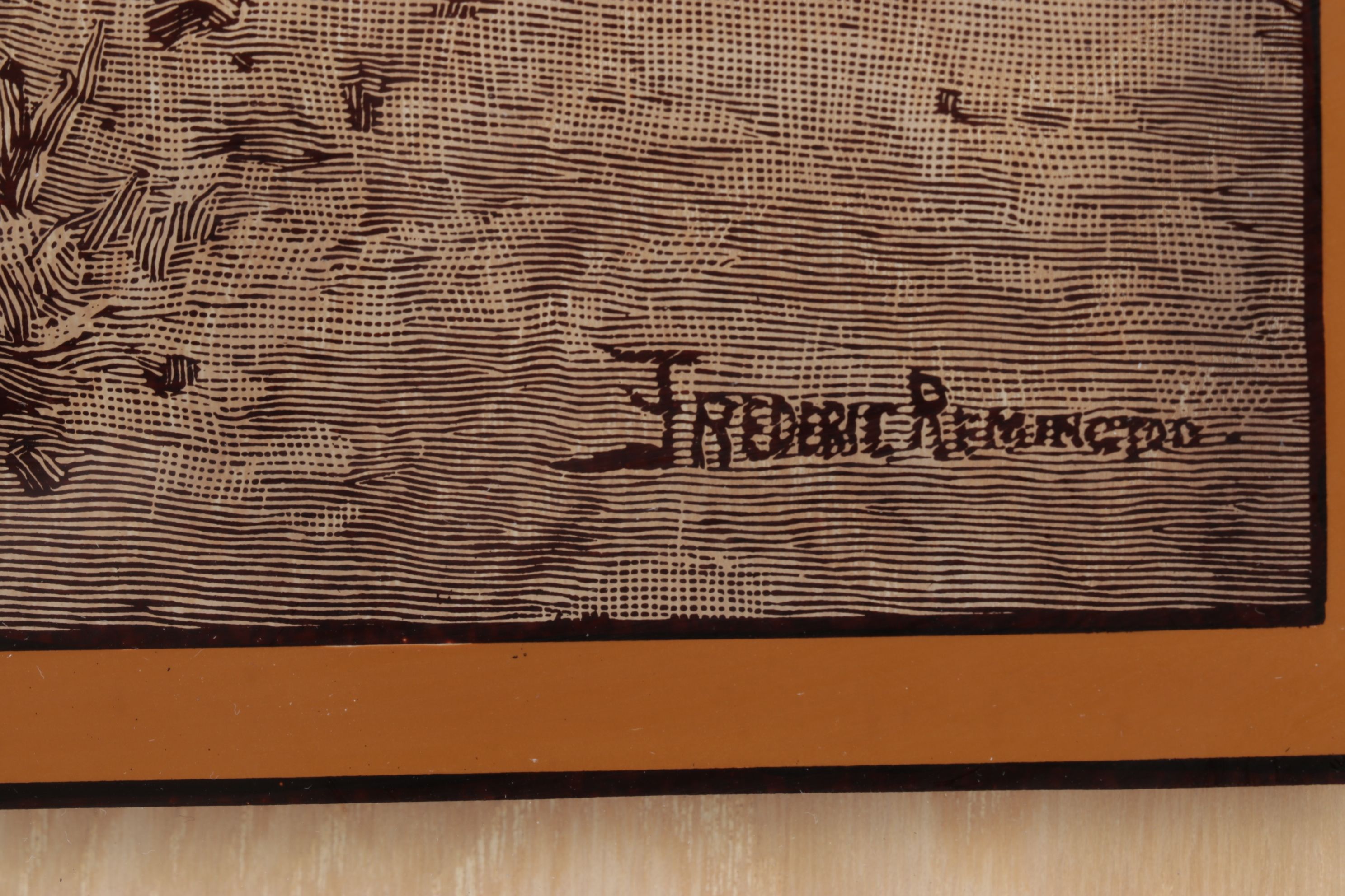 Lucid Lines Photography on Glass After Frederic Remington "Apache Ambush"