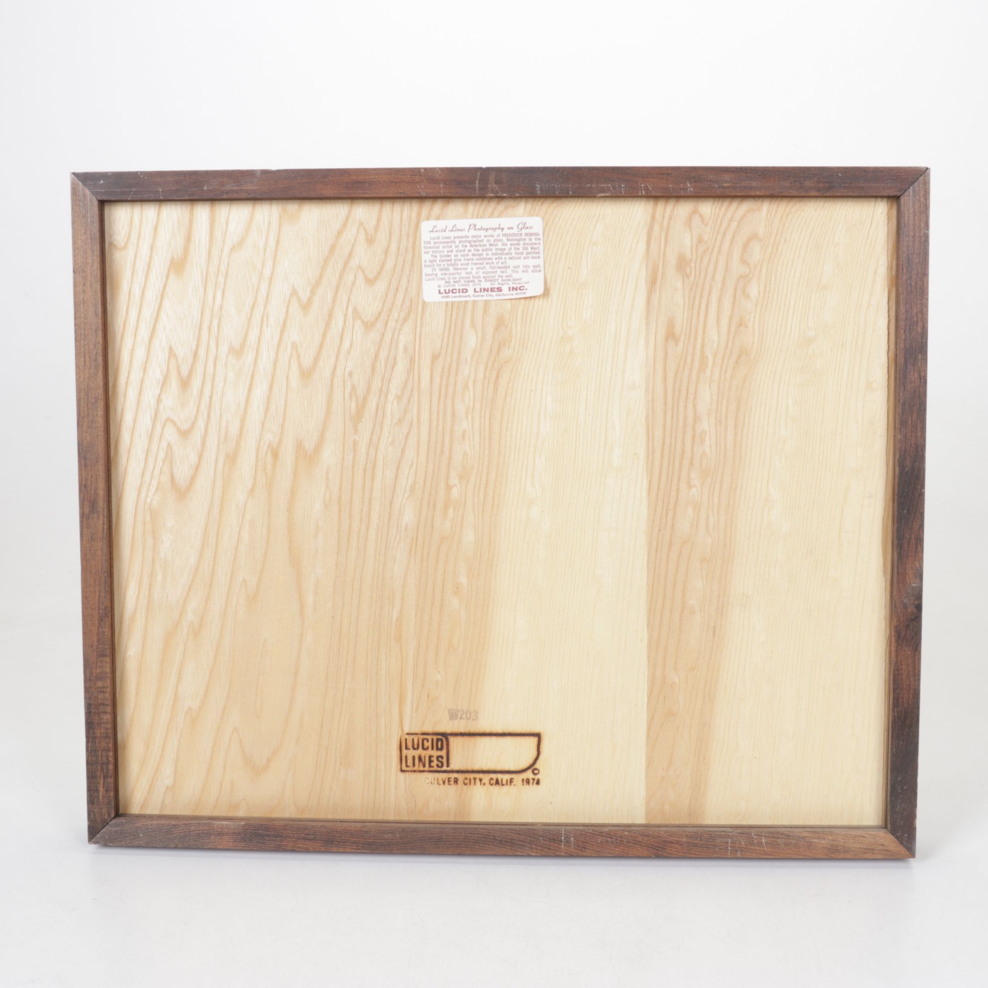 Lucid Lines Photography on Glass After Frederic Remington "Apache Ambush"