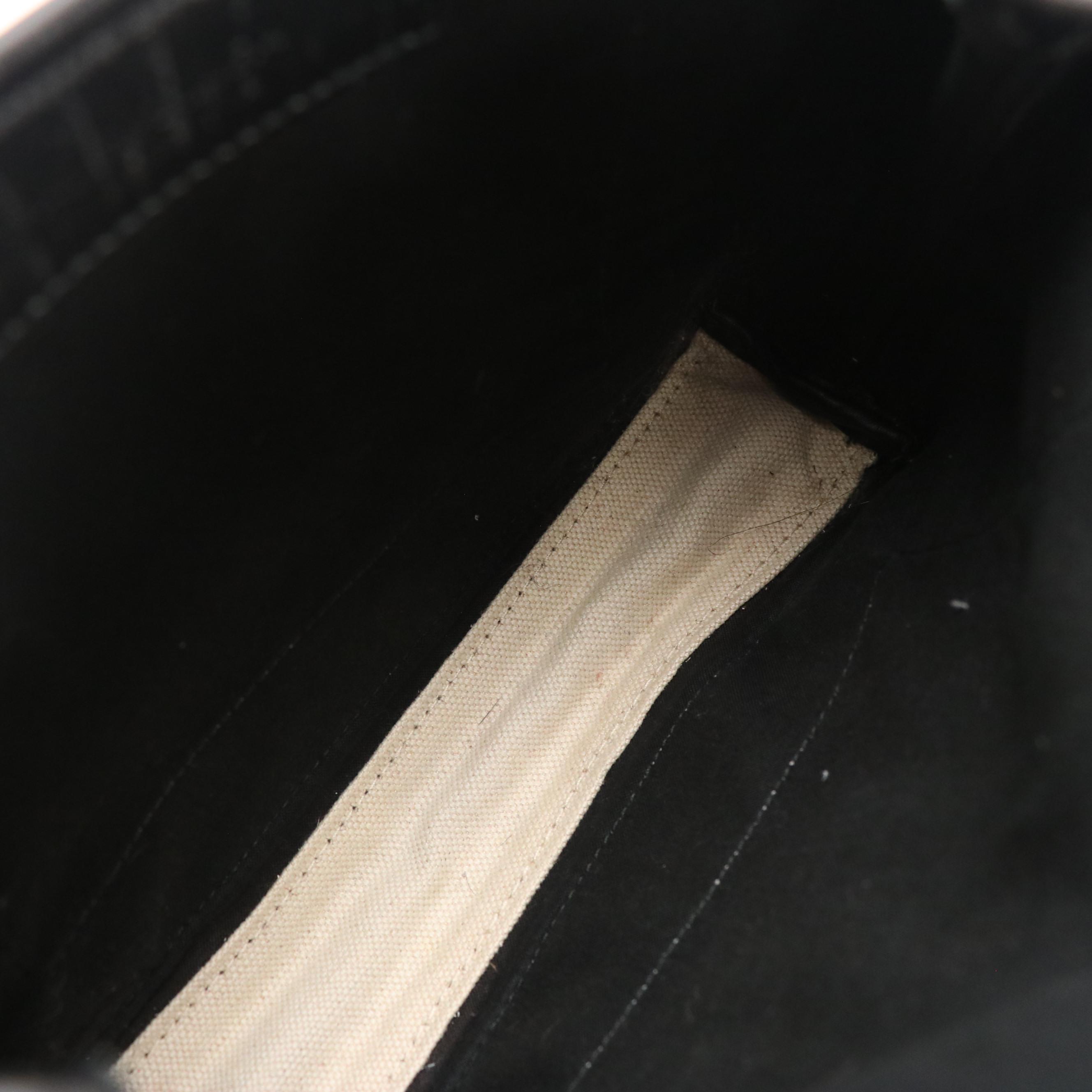 Balenciaga XS Cabas Two-Way Bag in Striped Red Canvas and Black Leather Trim