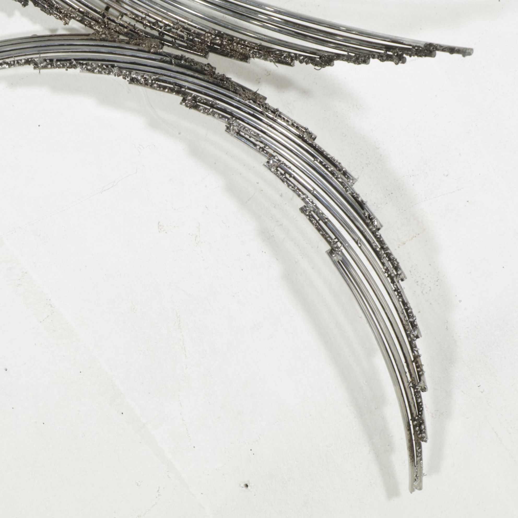 Curtis Jeré Abstract Mid Century Modern Silver Colored Wire Sculpture