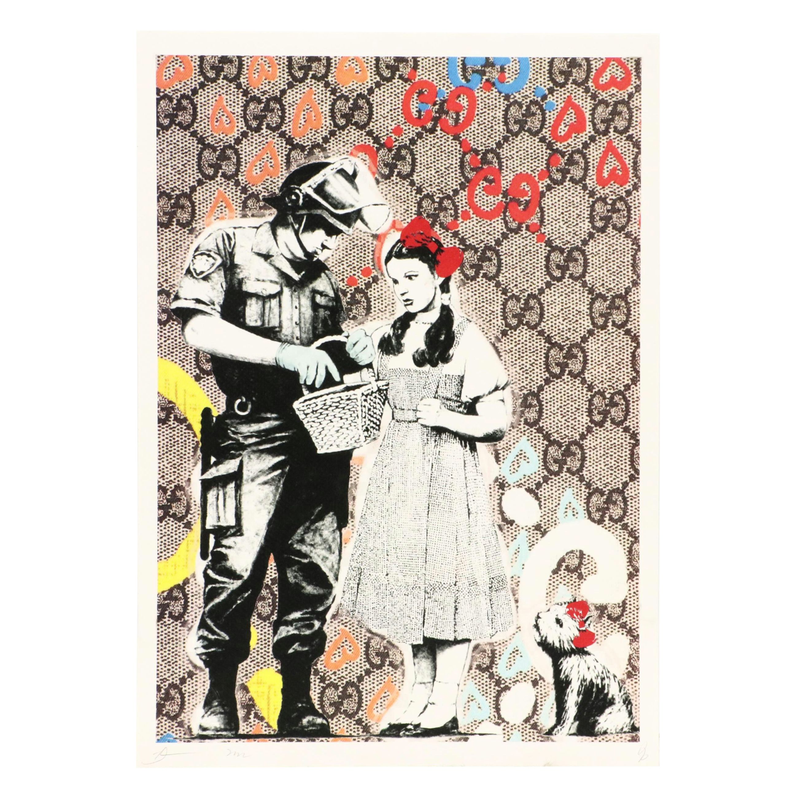 Death NYC Pop Art Graphic Print Featuring Banksy x Gucci, 2022