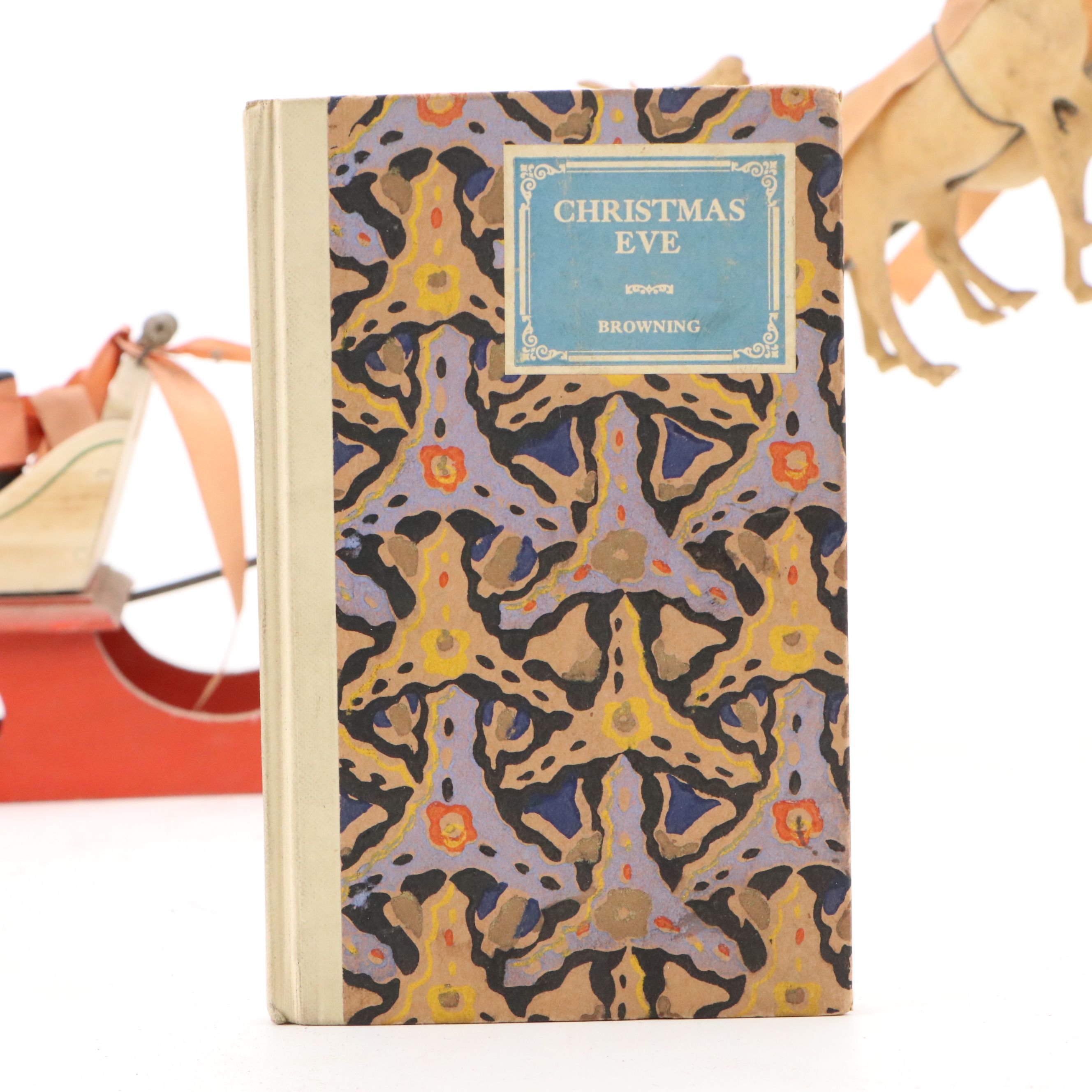 Vintage Mercury Glass Christmas Ornaments with Snowman Basket and Other Décor