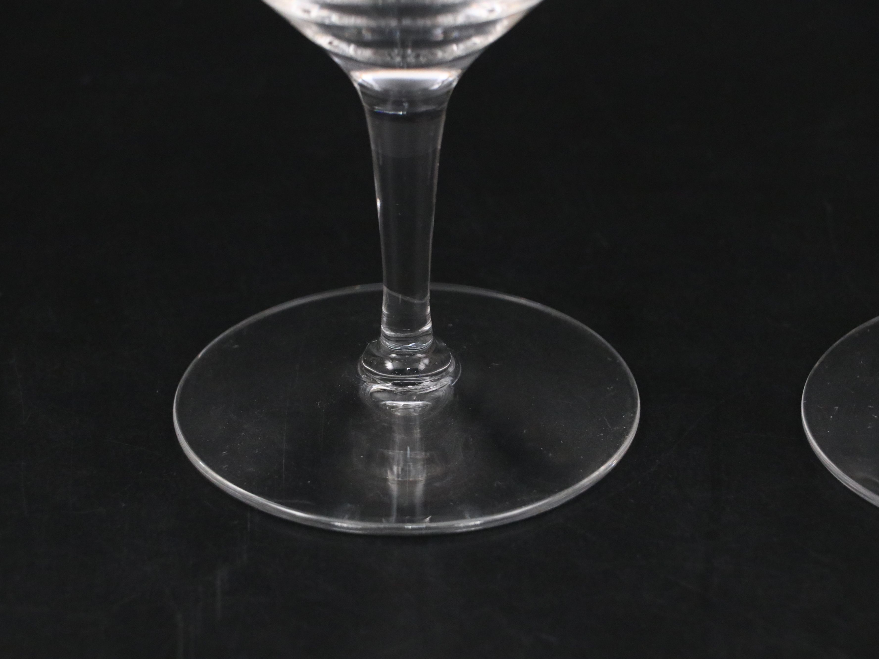 Art Deco Style Gilt Rim Coupe Glasses, Early to Mid-20th Century