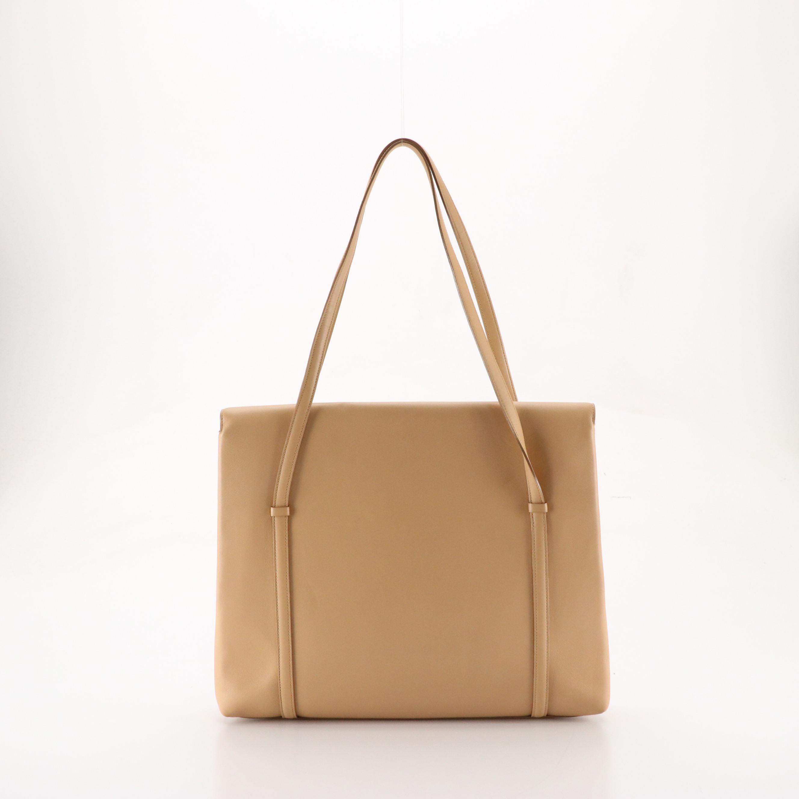 Cartier Shoulder Bag in Beige Calfskin Leather