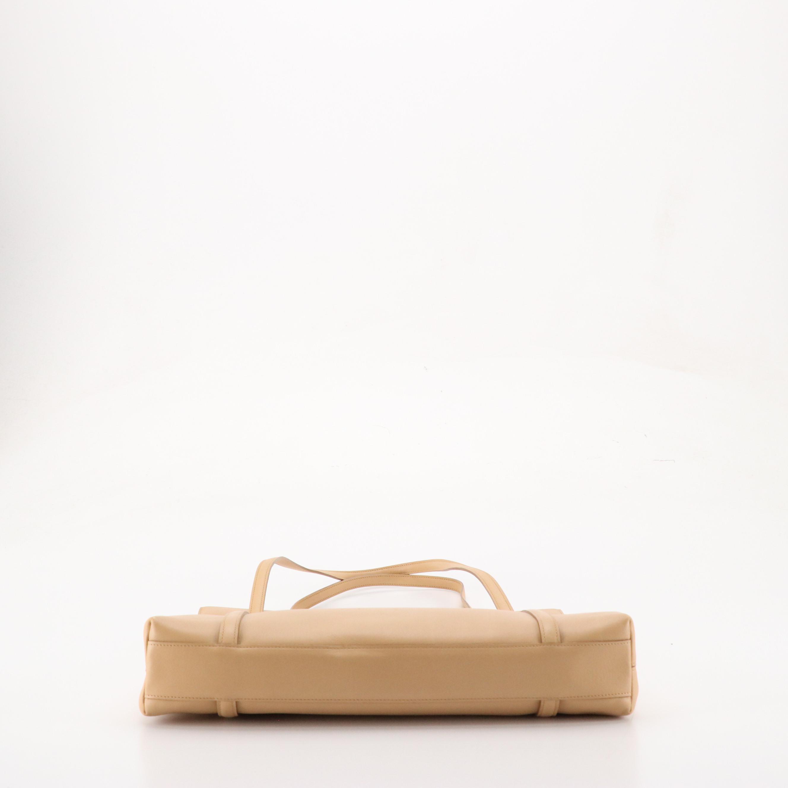 Cartier Shoulder Bag in Beige Calfskin Leather