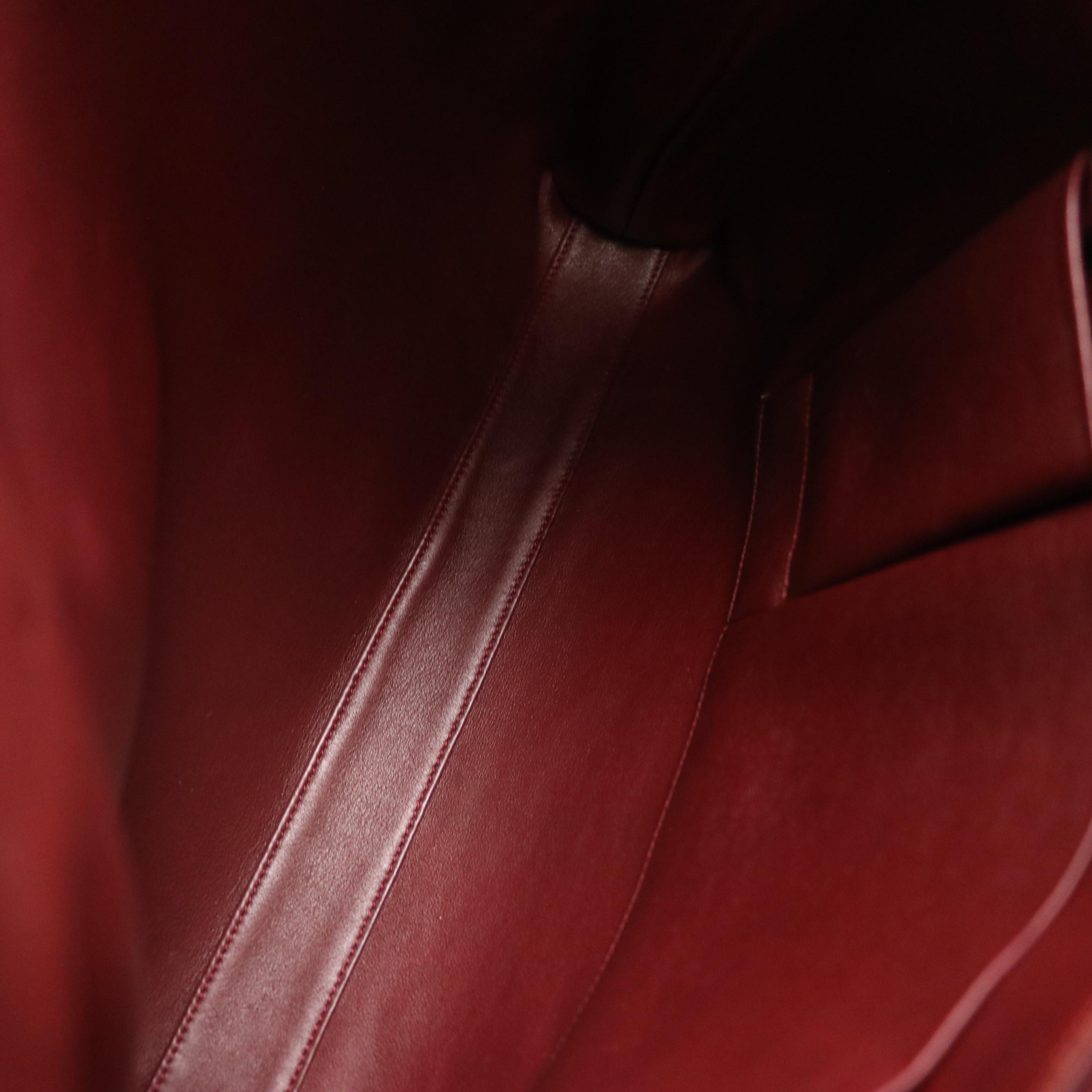 Cartier Shoulder Bag in Beige Calfskin Leather