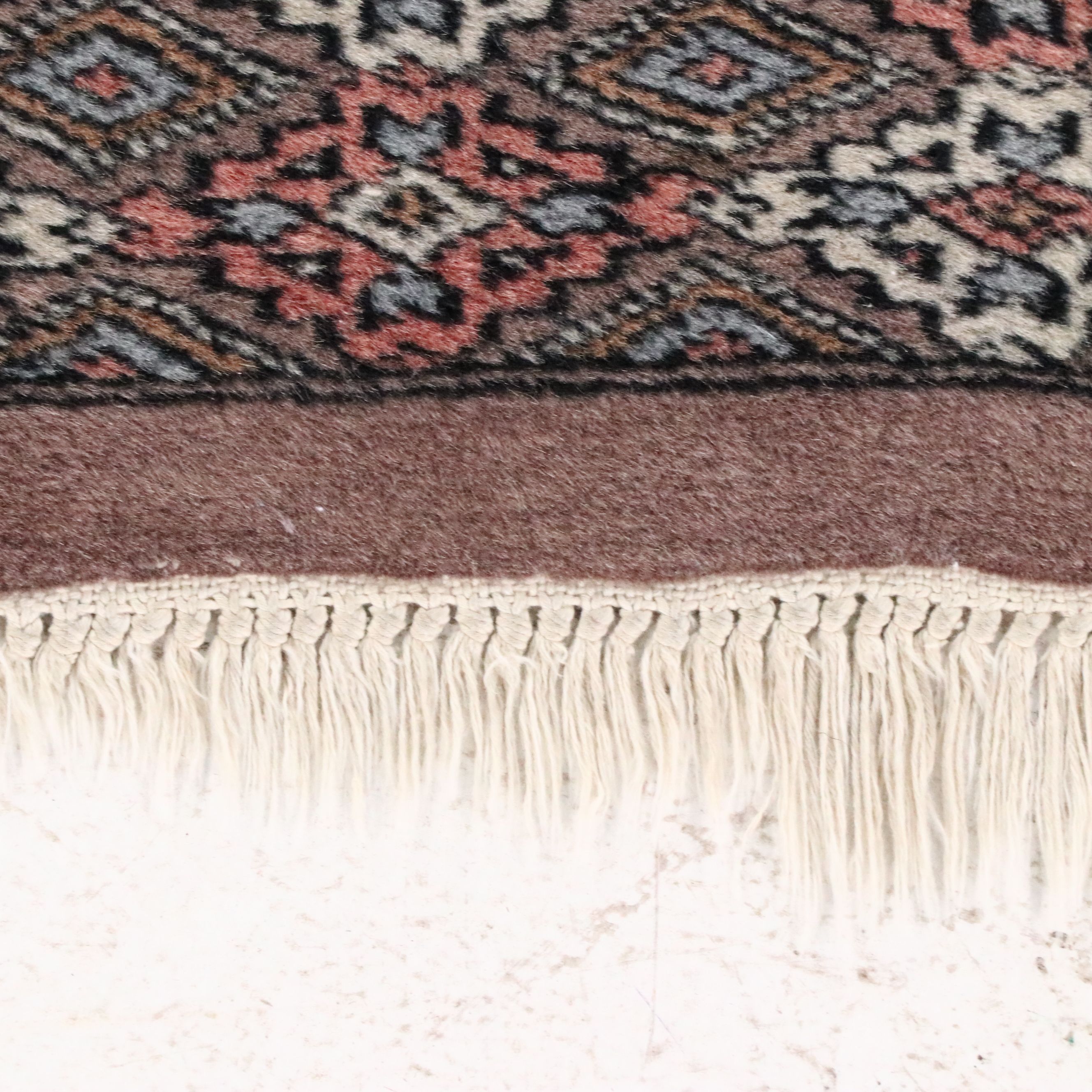 3'1 x 5' Hand-Knotted Pakistani Bokhara Area Rug