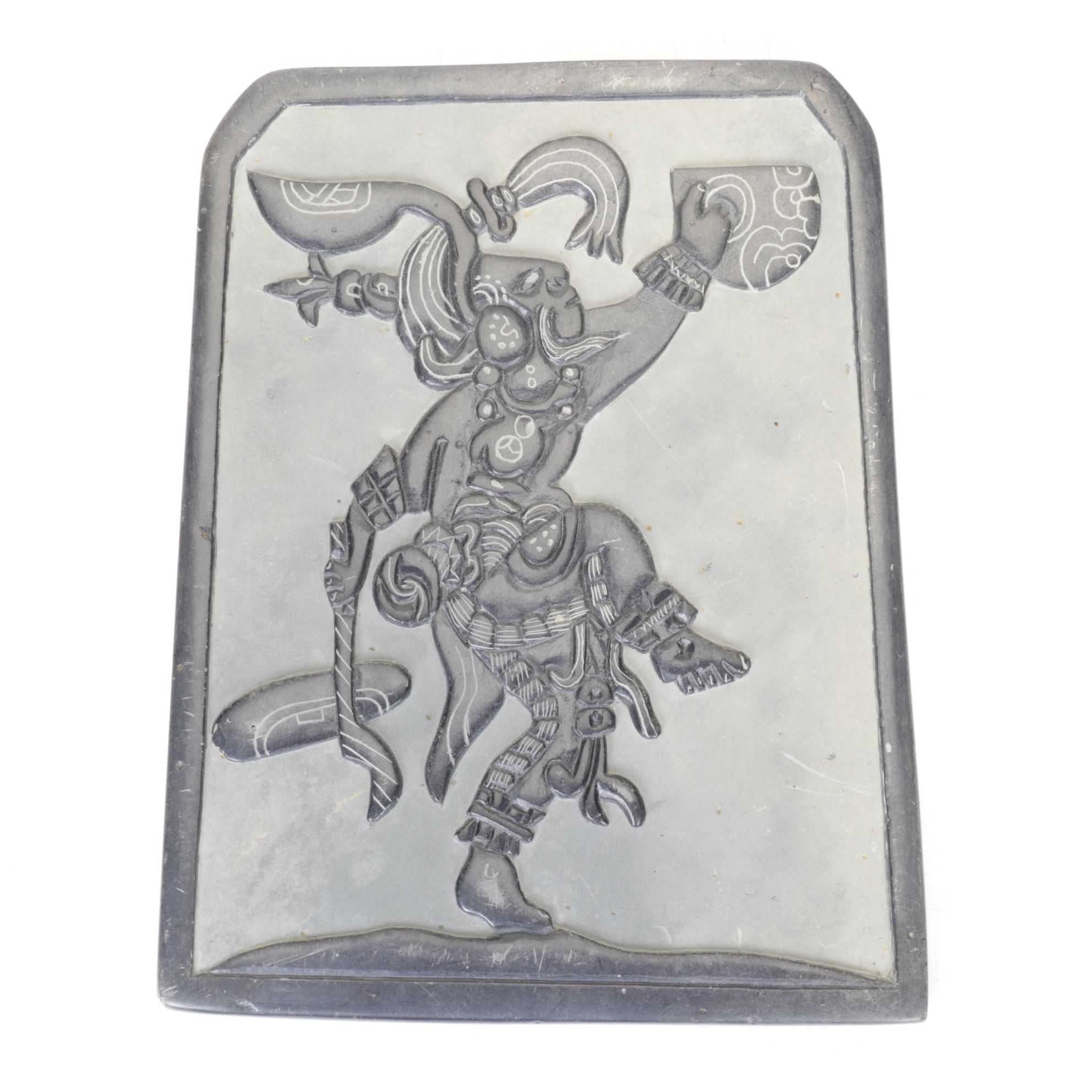 Replica of Aztec Calendar Stone & Dancing Jaguar Warrior