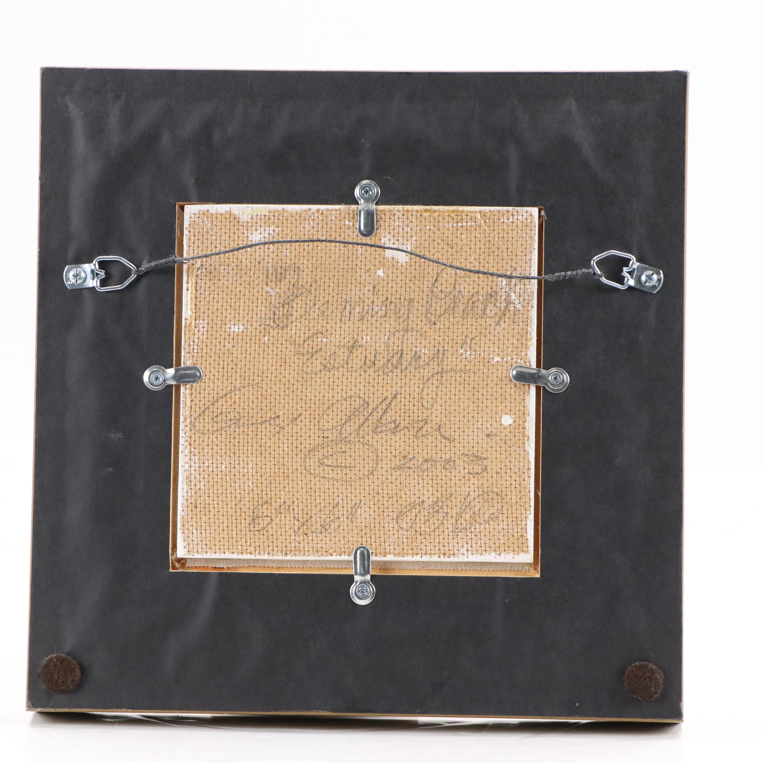 George Allan Oil Painting of Tropical Beach Scene "Estuary," 2003