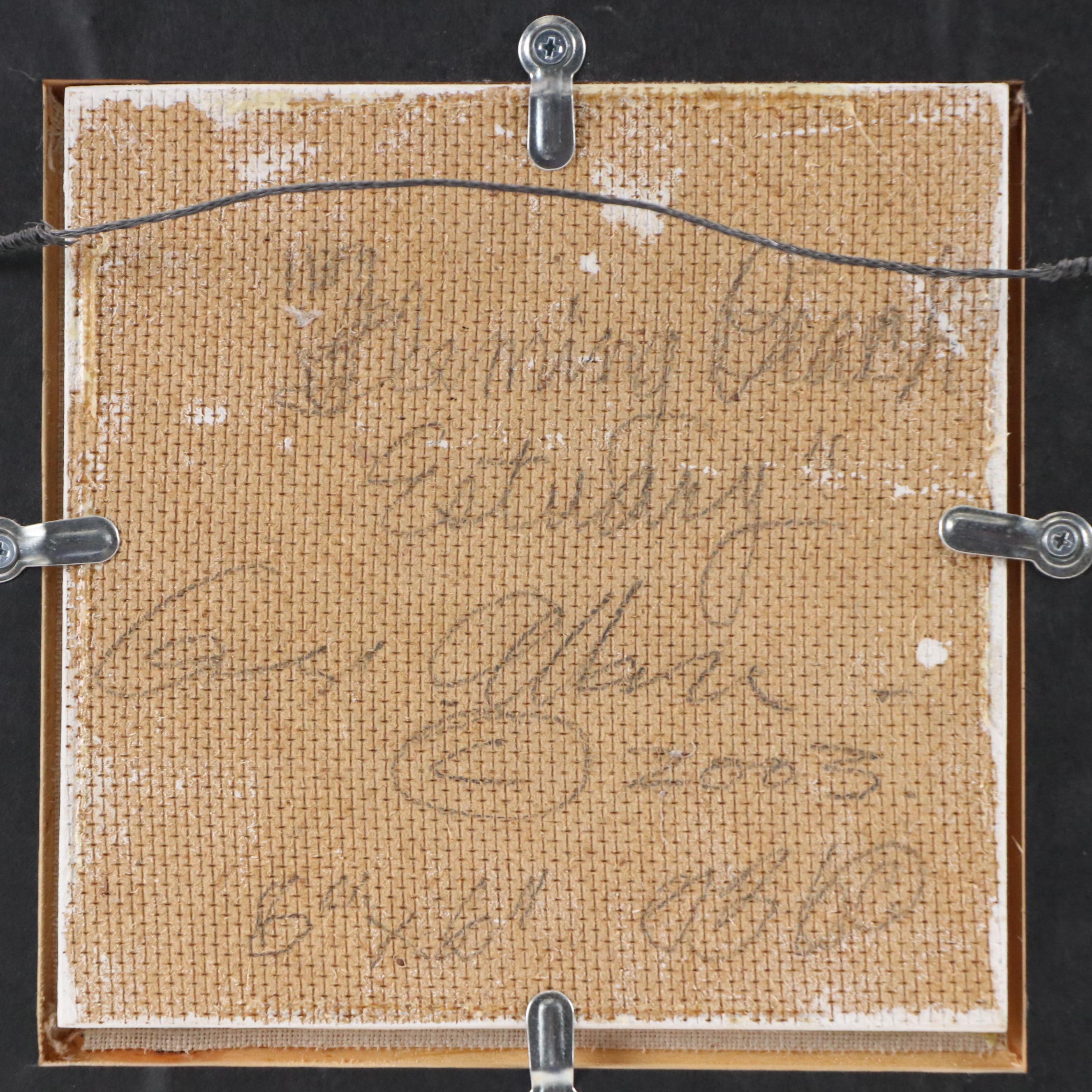 George Allan Oil Painting of Tropical Beach Scene "Estuary," 2003