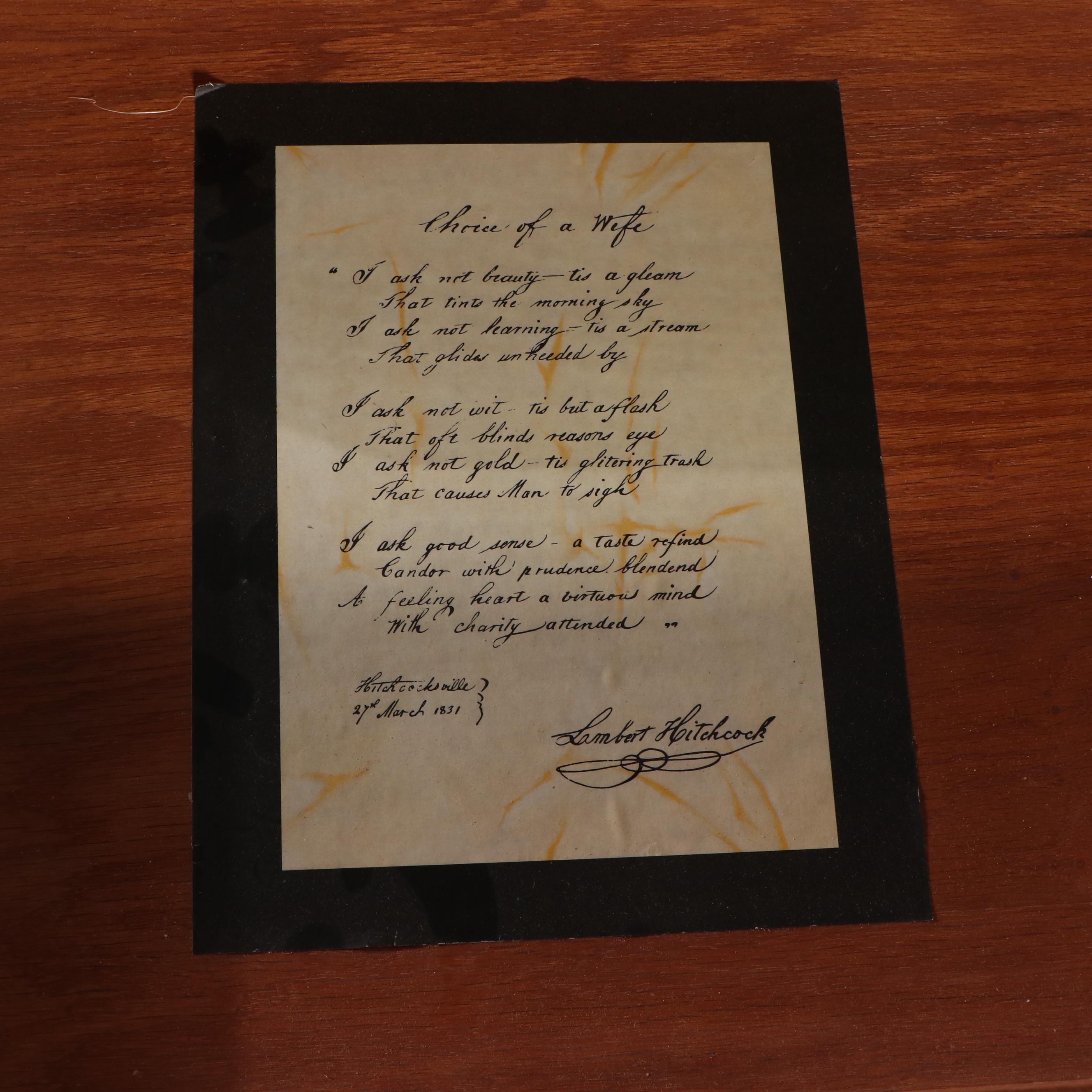 Lambert Hitchcock Stencil-Decorated and Parcel-Painted Four-Drawer Chest