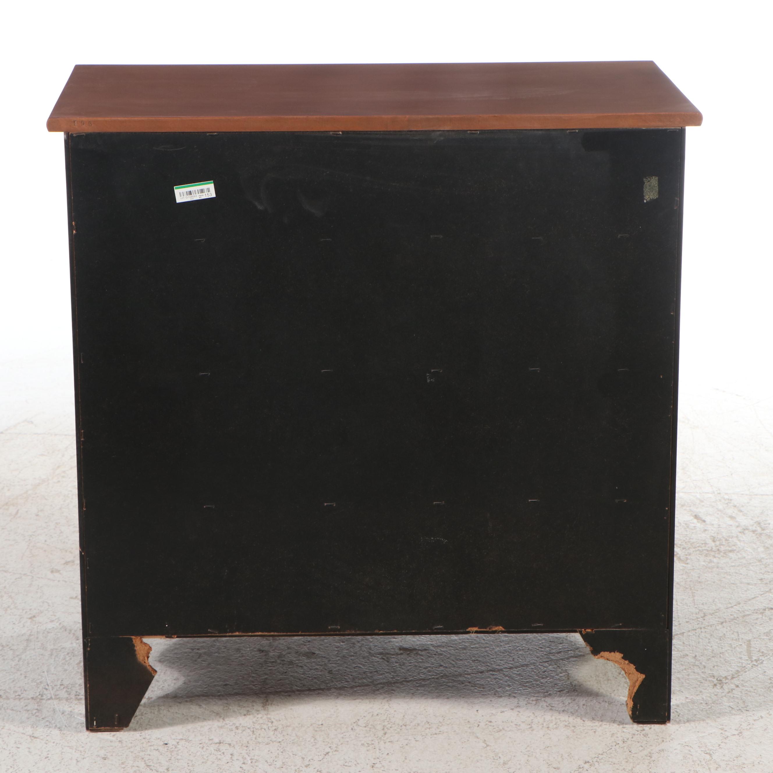 Lambert Hitchcock Stencil-Decorated and Parcel-Painted Four-Drawer Chest