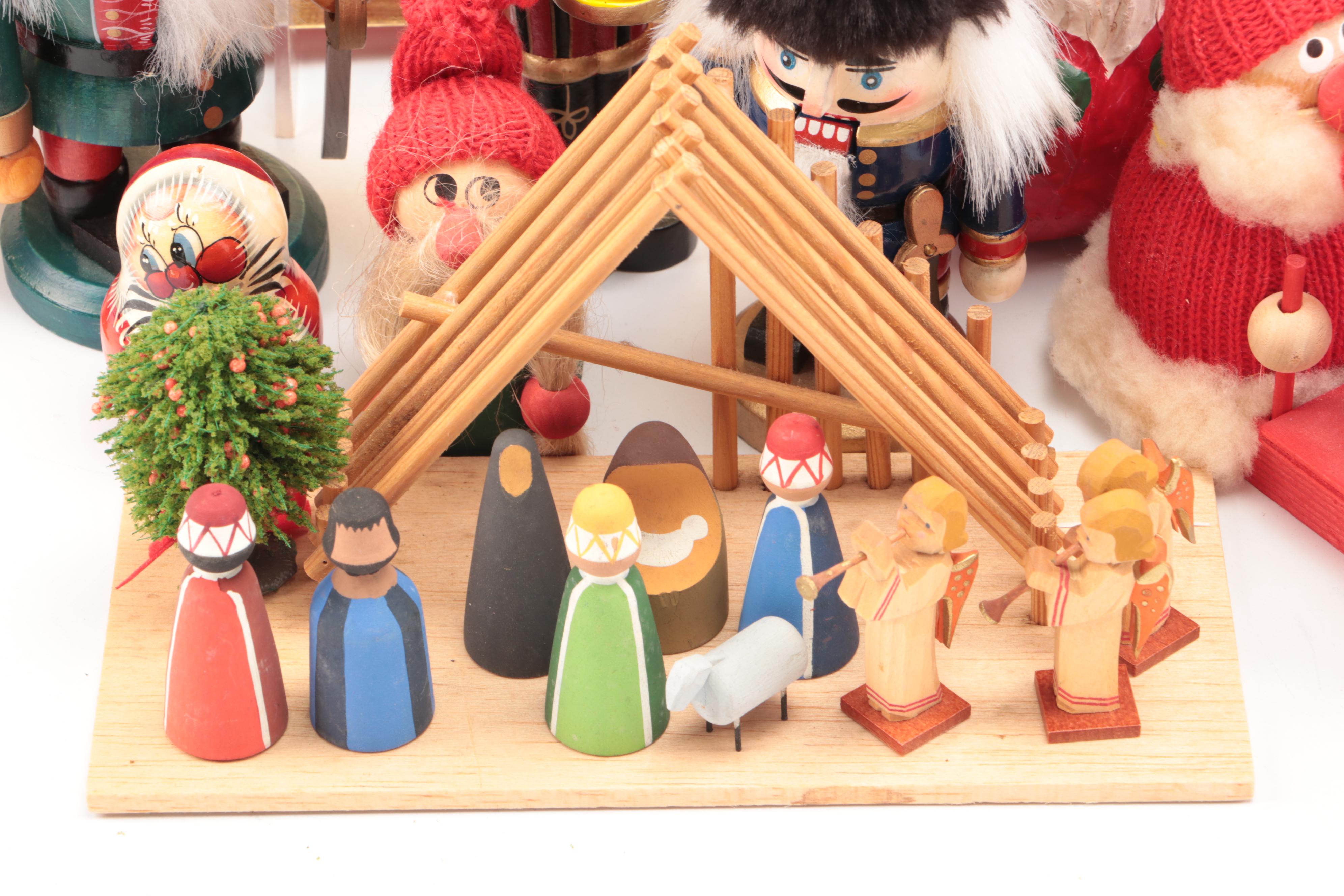 Faux Pine and Berry Wreaths, Needlepoint Textiles, and More Christmas Décor