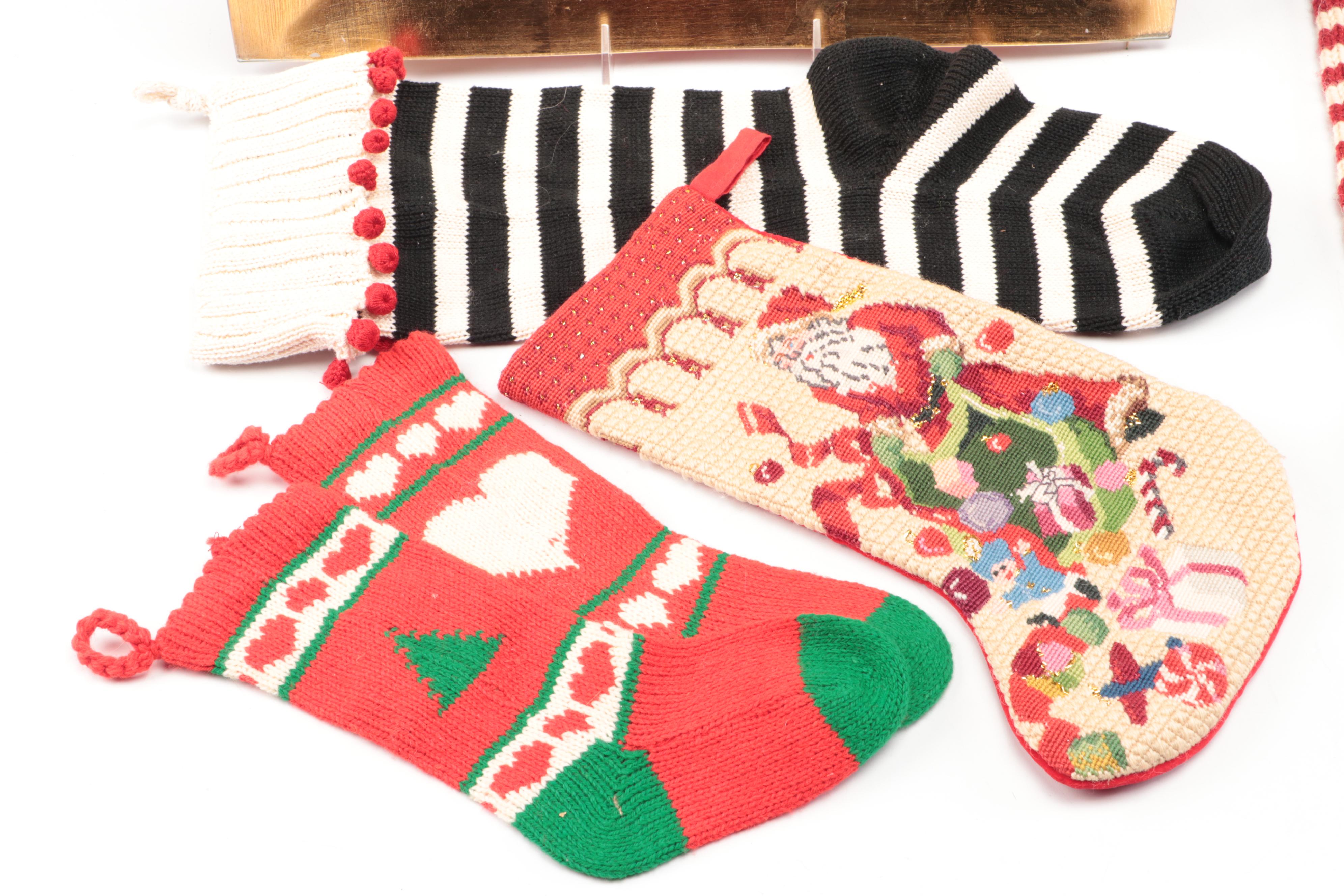 Faux Pine and Berry Wreaths, Needlepoint Textiles, and More Christmas Décor