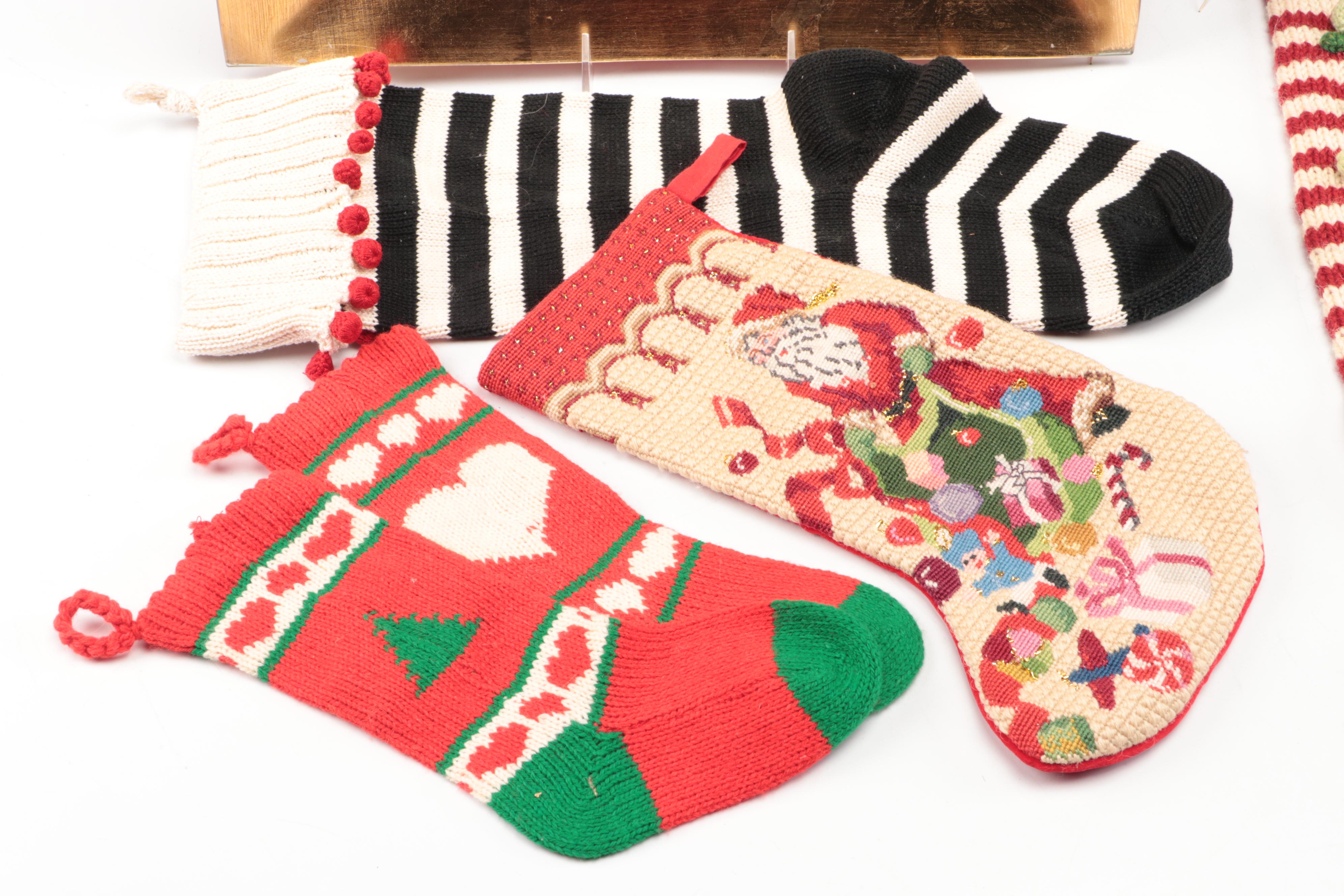 Faux Pine and Berry Wreaths, Needlepoint Textiles, and More Christmas Décor