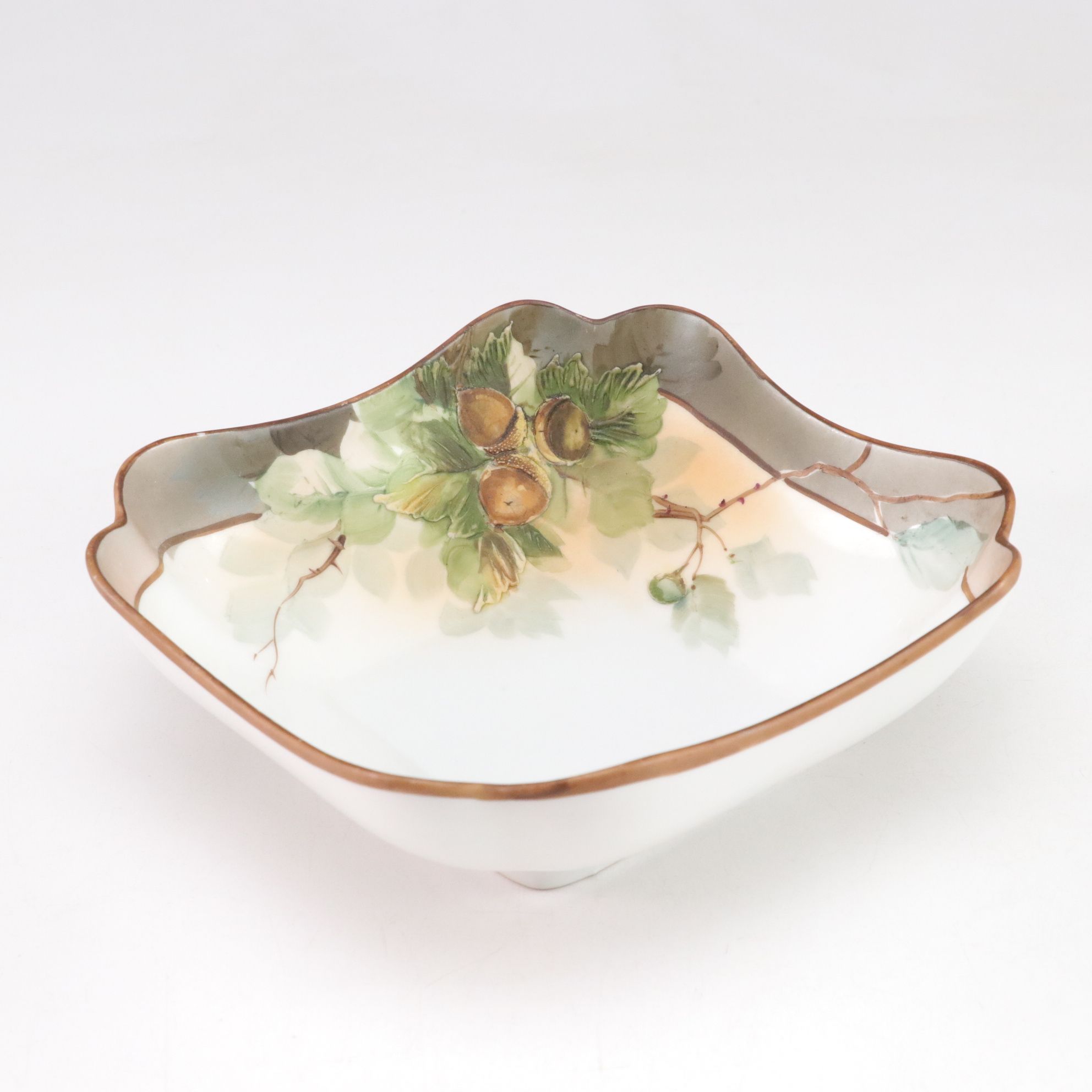 Hand-Painted Wooden Pen Box, Hoosier Glass Red Vase, Nippon Bowl & More