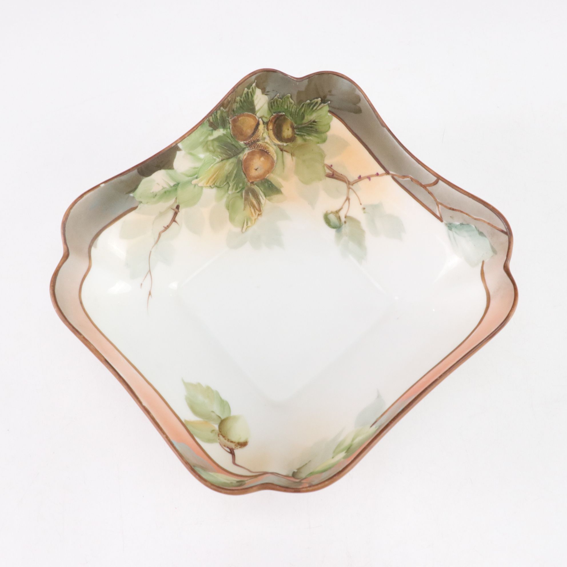 Hand-Painted Wooden Pen Box, Hoosier Glass Red Vase, Nippon Bowl & More