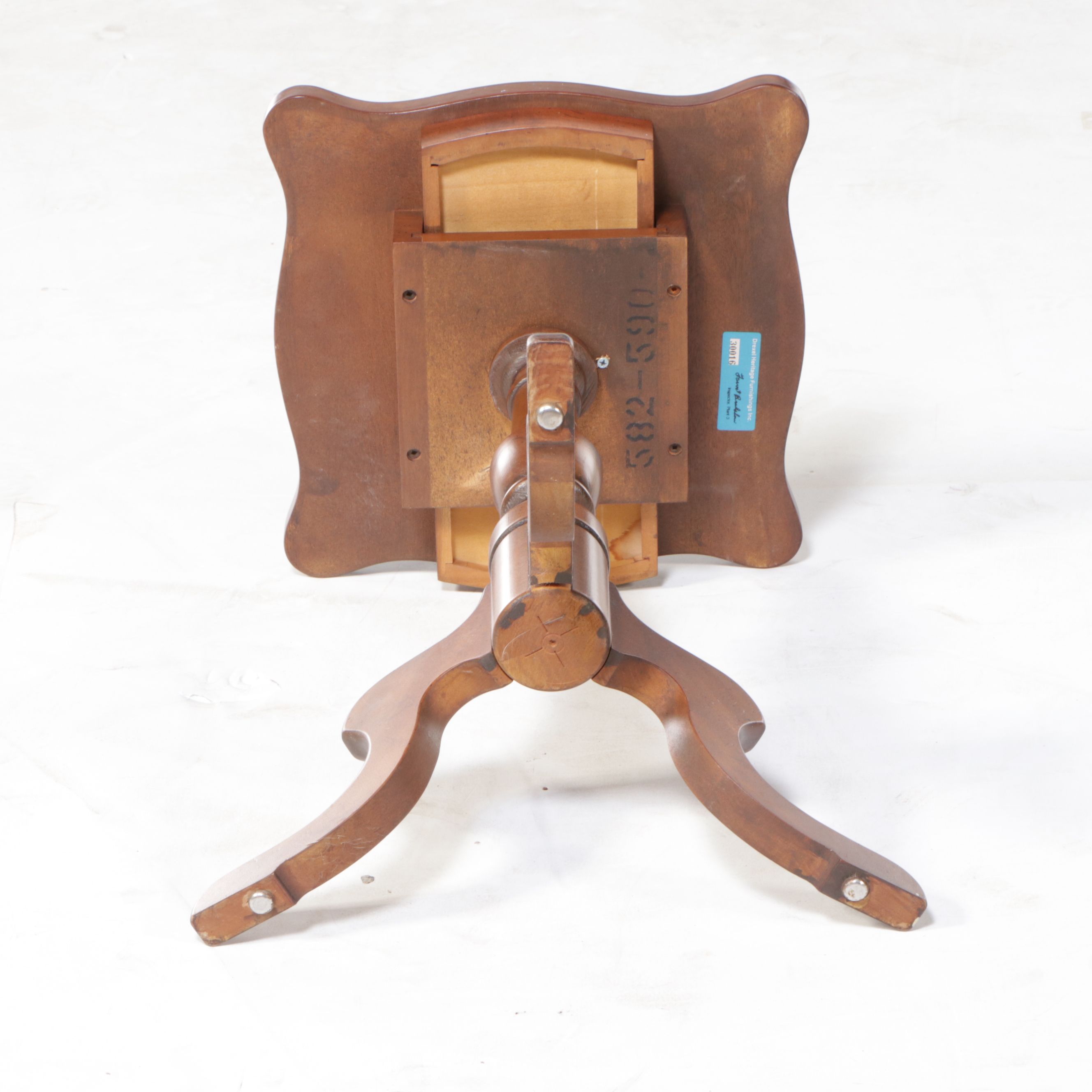 Drexel Heritage Federal Style Mahogany Single Drawer Stand