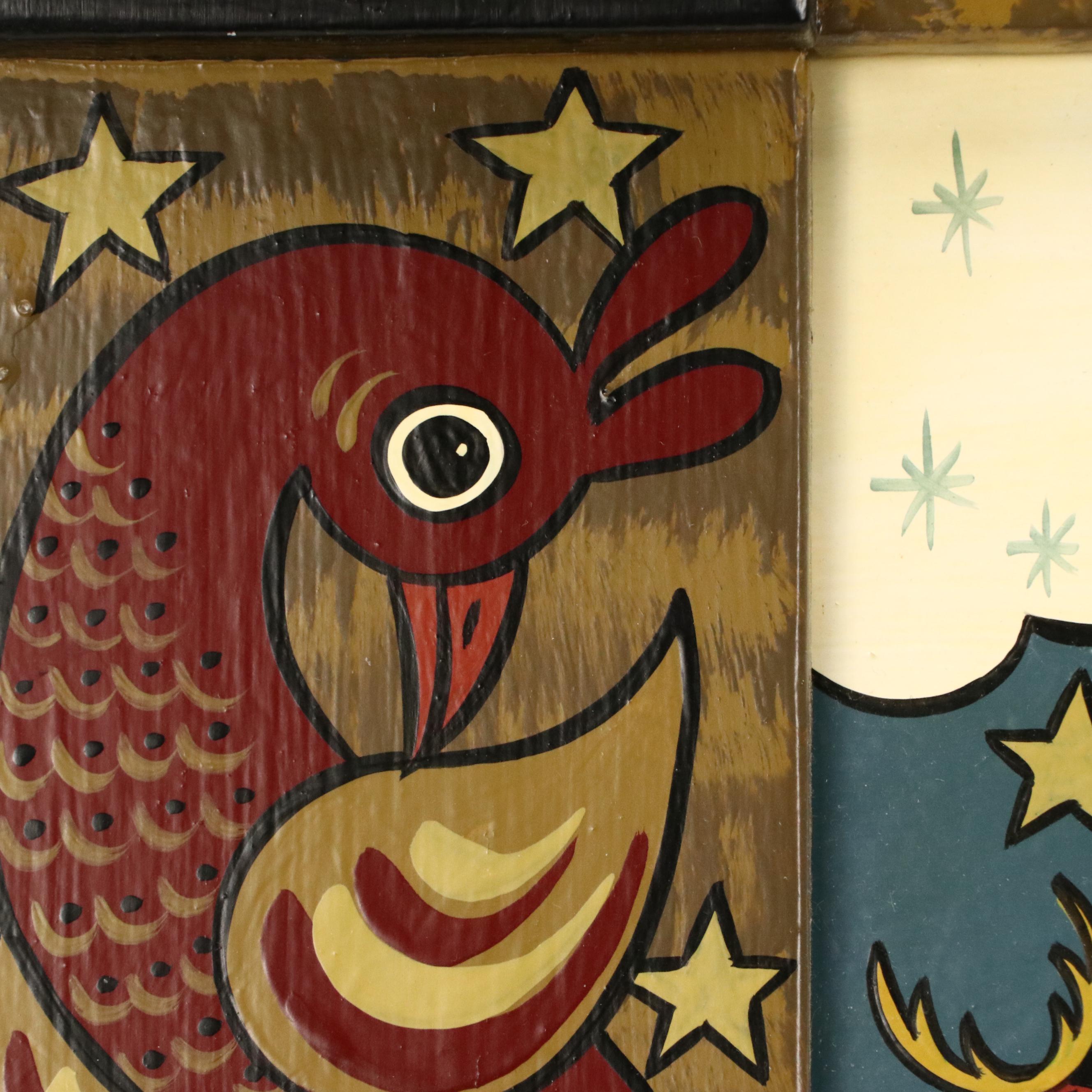 Ivan E. Hoyt Pennsylvania Dutch Holiday Acrylic Paintings, 1990s