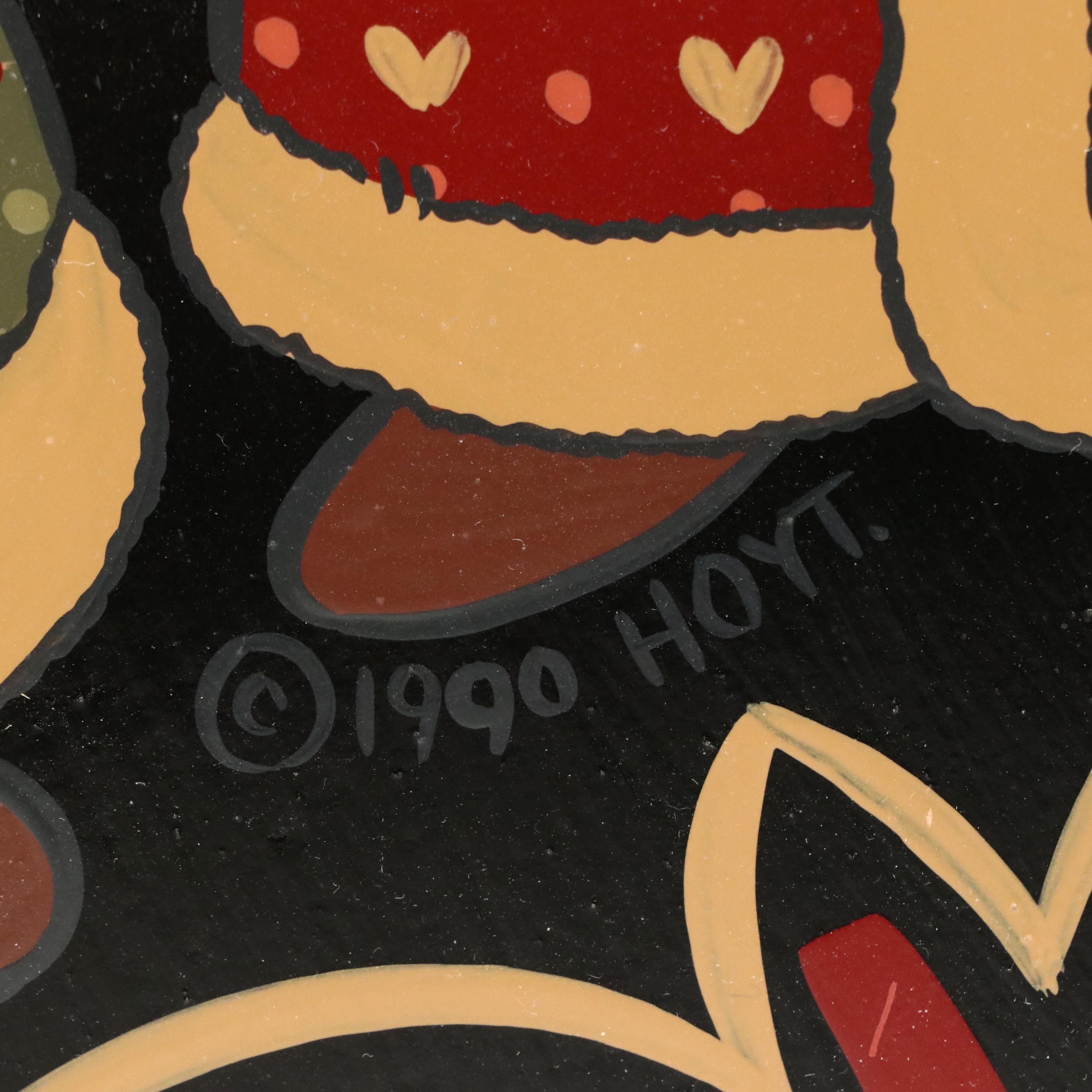 Ivan E. Hoyt Pennsylvania Dutch Holiday Acrylic Paintings, 1990s