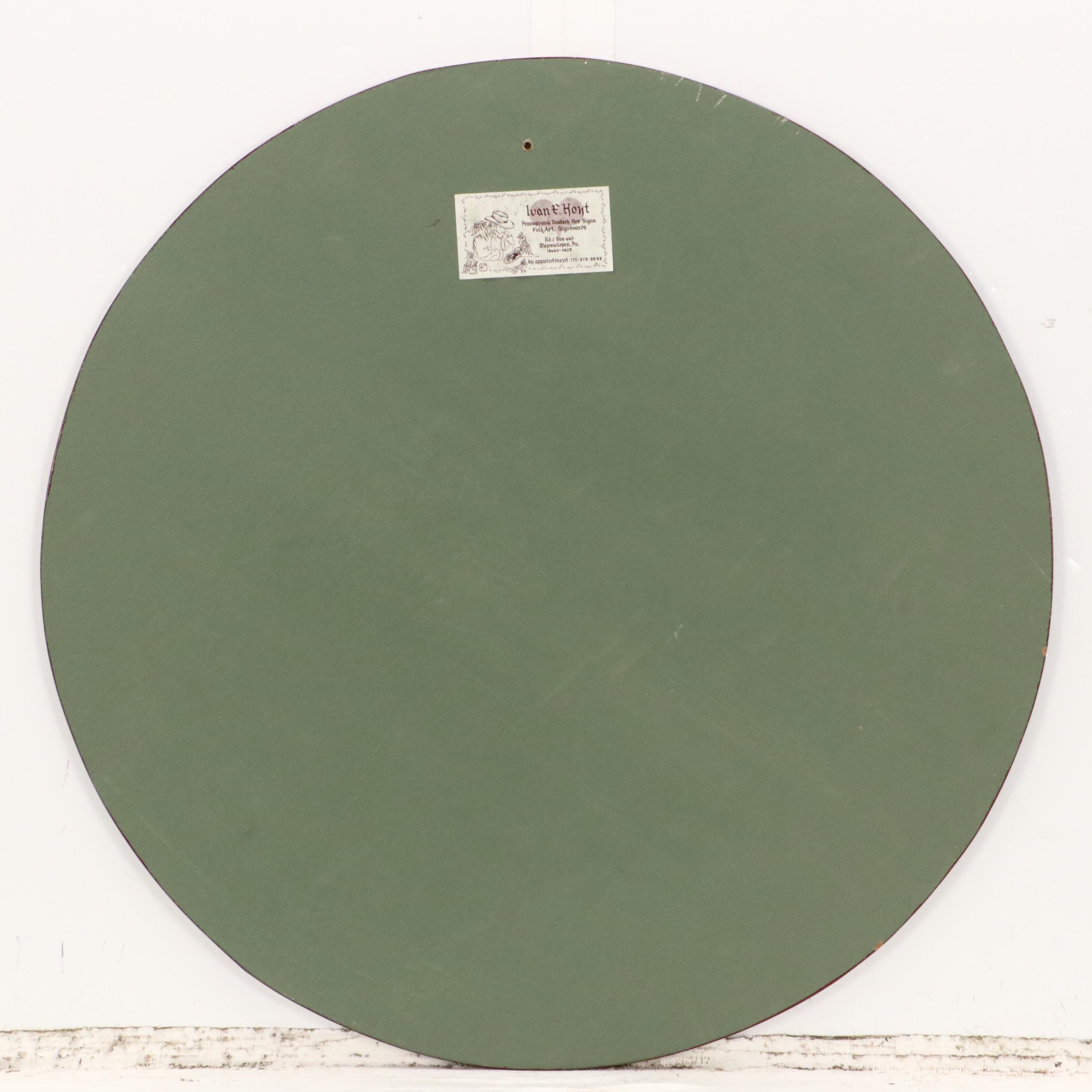 Ivan E. Hoyt Pennsylvania Dutch Holiday Acrylic Paintings, 1990s