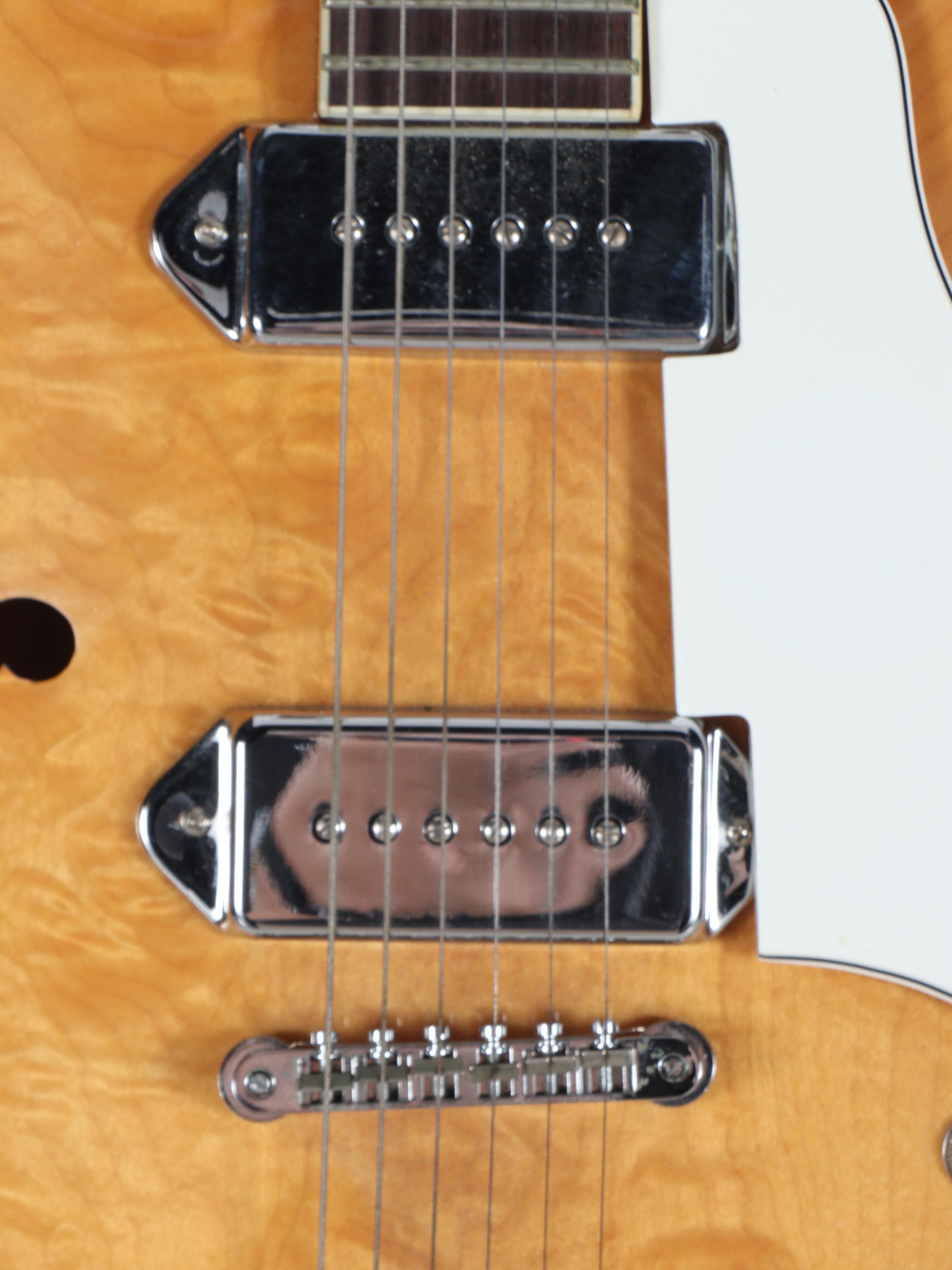 Epiphone Casino Natural Finish Hollowbody Electric Guitar, 2001