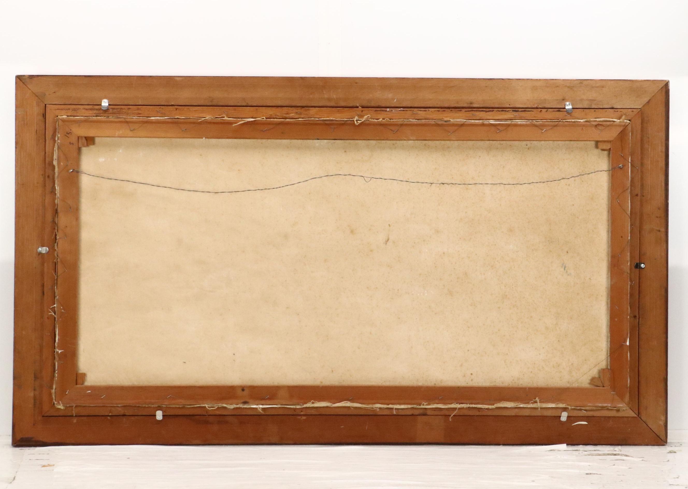 Self-Taught Artist Western American Lake Landscape, Circa 1940