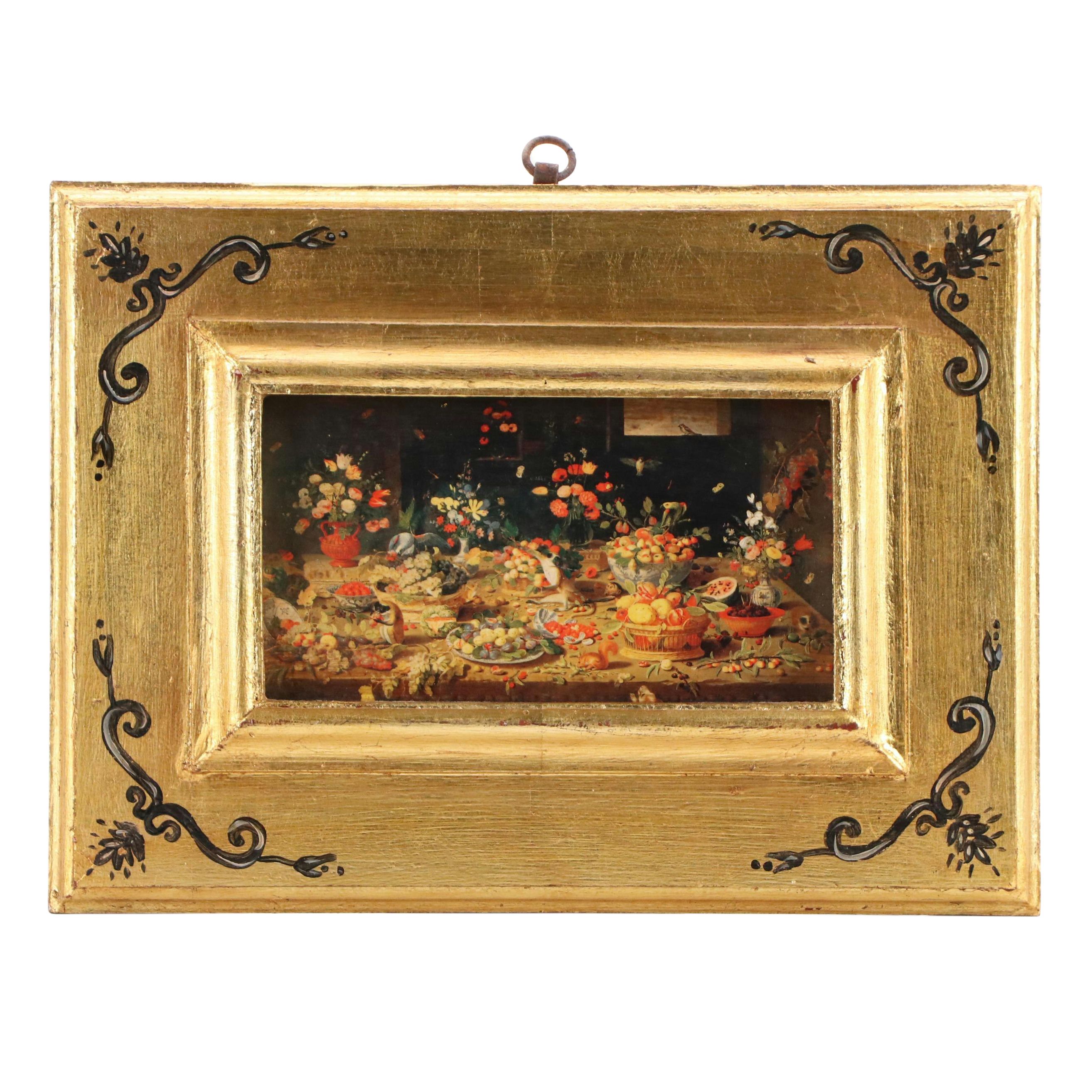 Bottega Tifernate Still Life Photomechanical Reproduction After Jan Van Kessel