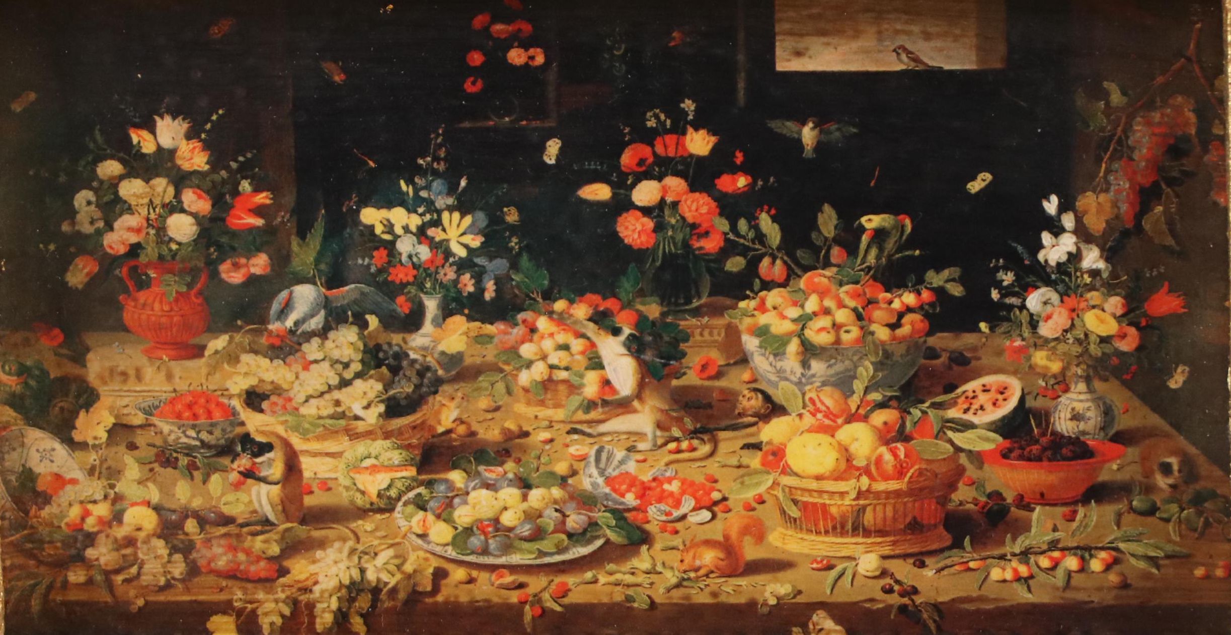 Bottega Tifernate Still Life Photomechanical Reproduction After Jan Van Kessel