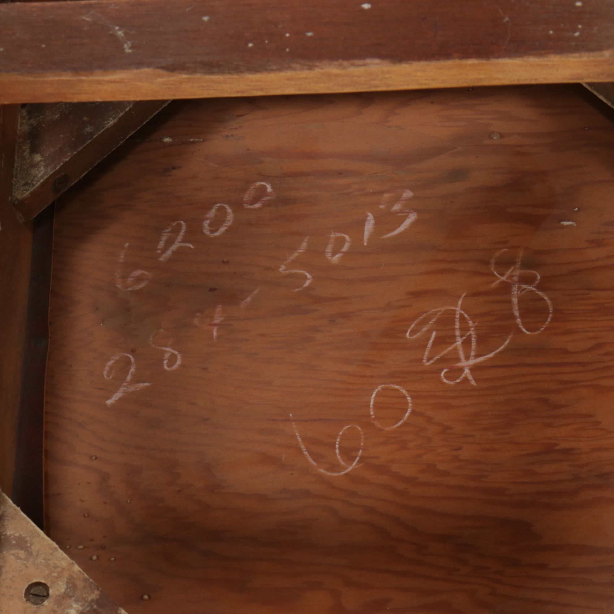 Coronado Southwestern Style Paint Decorated Chairs with Leather Upholstery