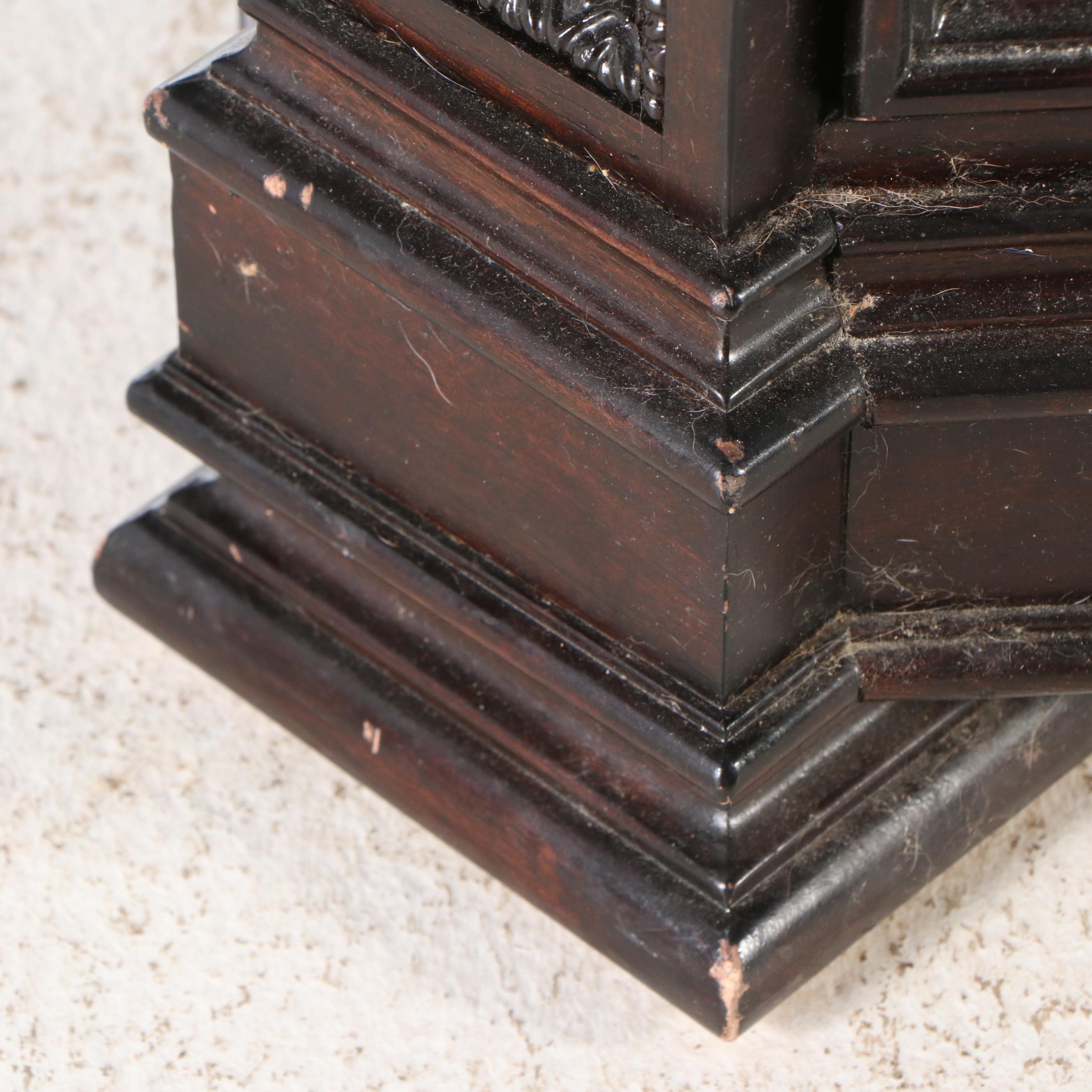 Pair of Thomasville Granite Top Mahogany Nightstands