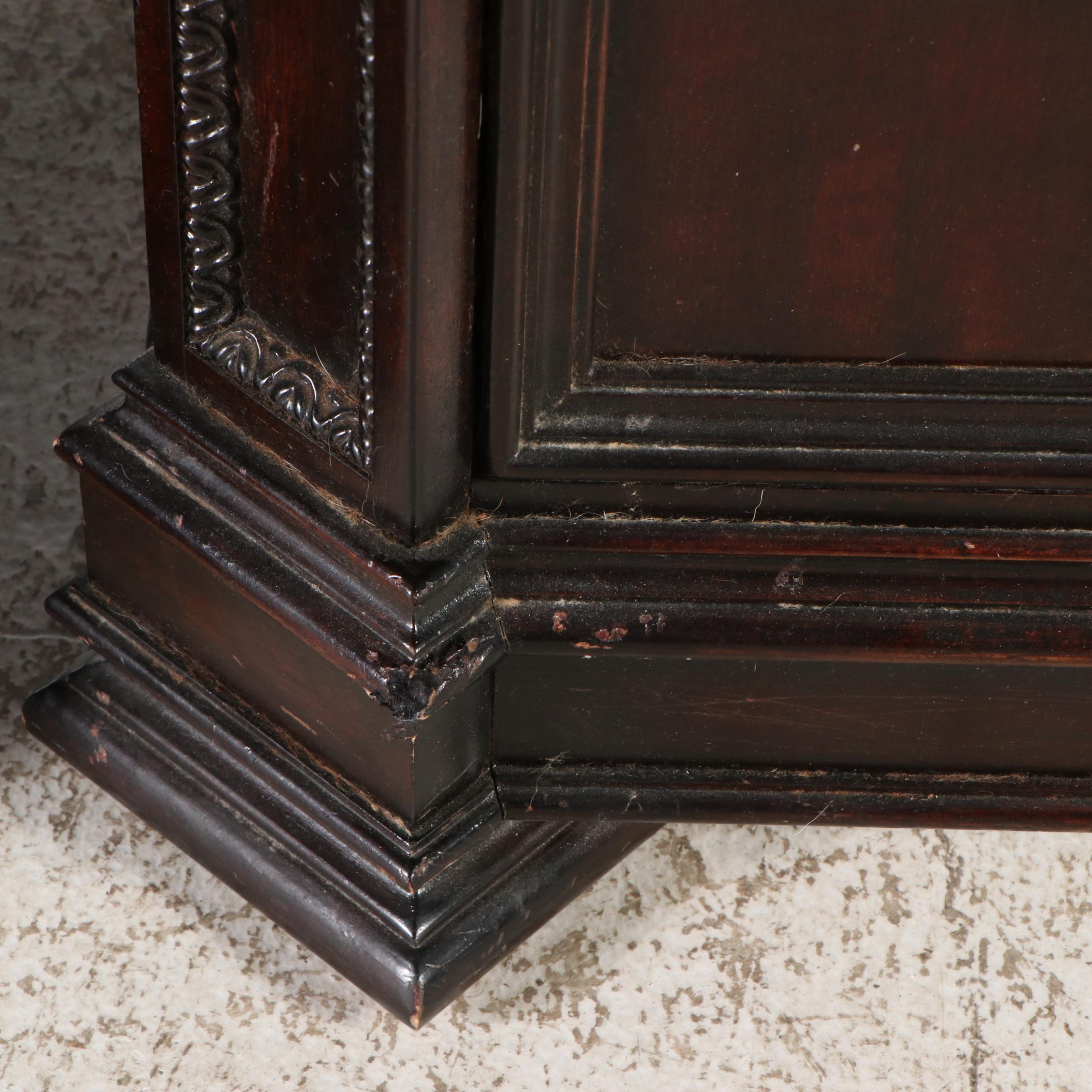 Pair of Thomasville Granite Top Mahogany Nightstands