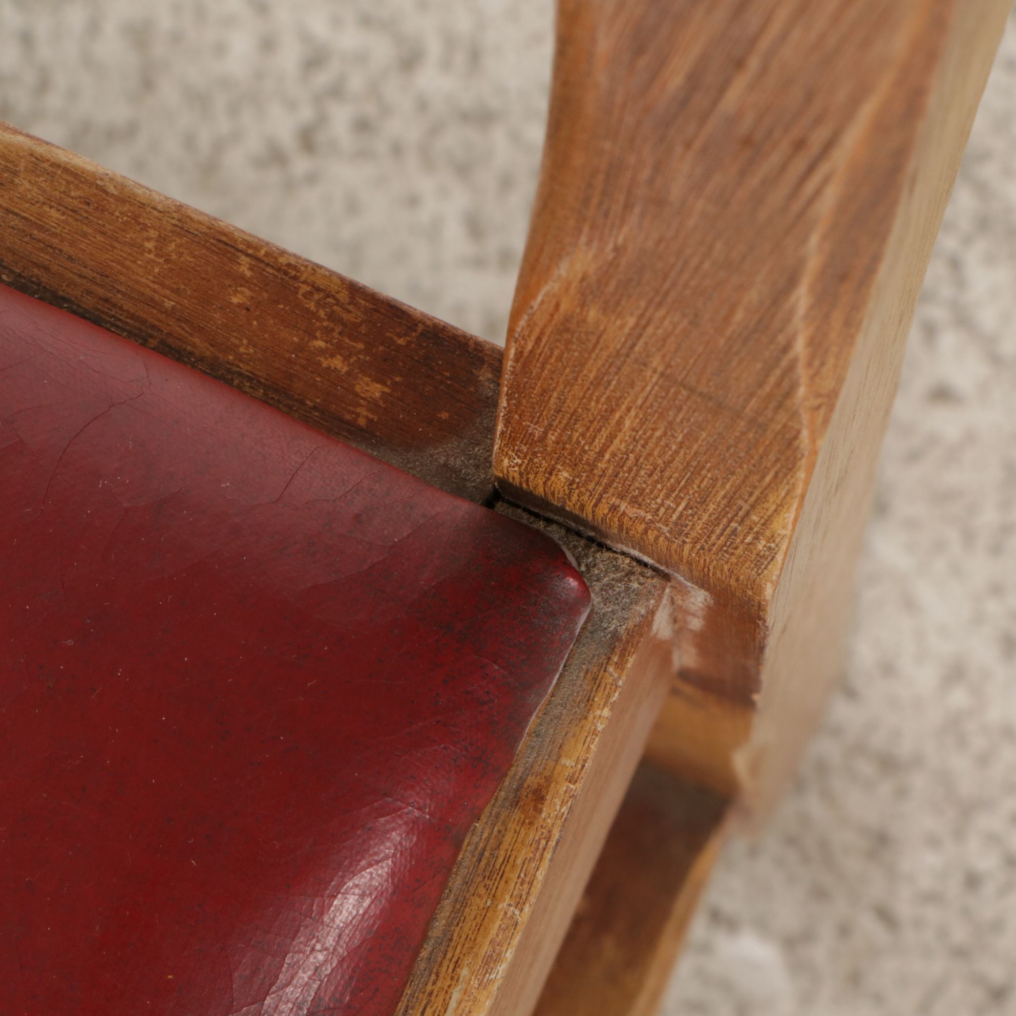 Coronado Southwestern Style Paint Decorated Chairs with Leather Upholstery