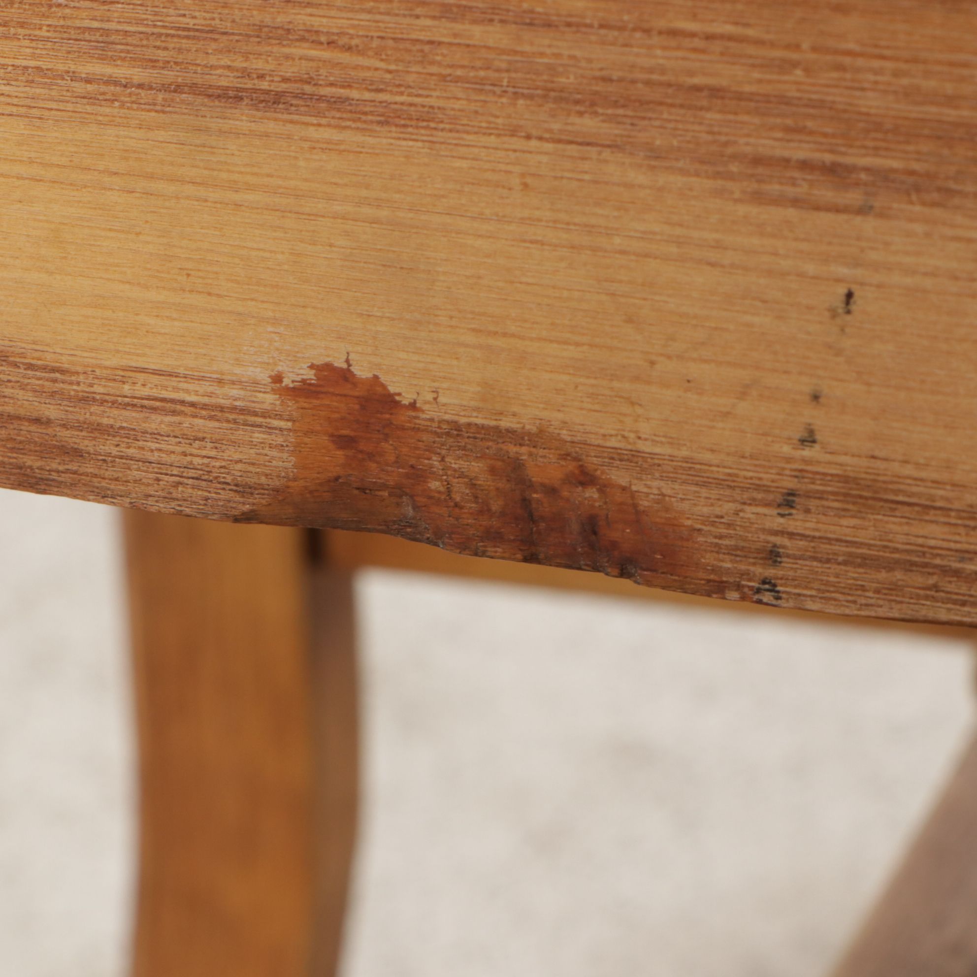 Coronado Southwestern Style Paint Decorated Chairs with Leather Upholstery