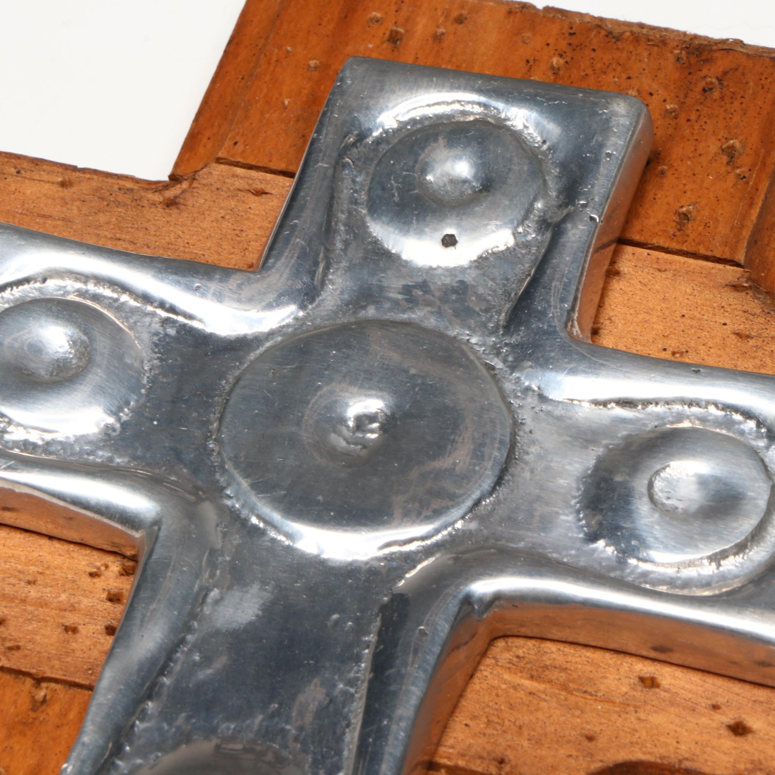 Wrought Iron Cross, Glass Cross Candle Holder, and More Christian Décor
