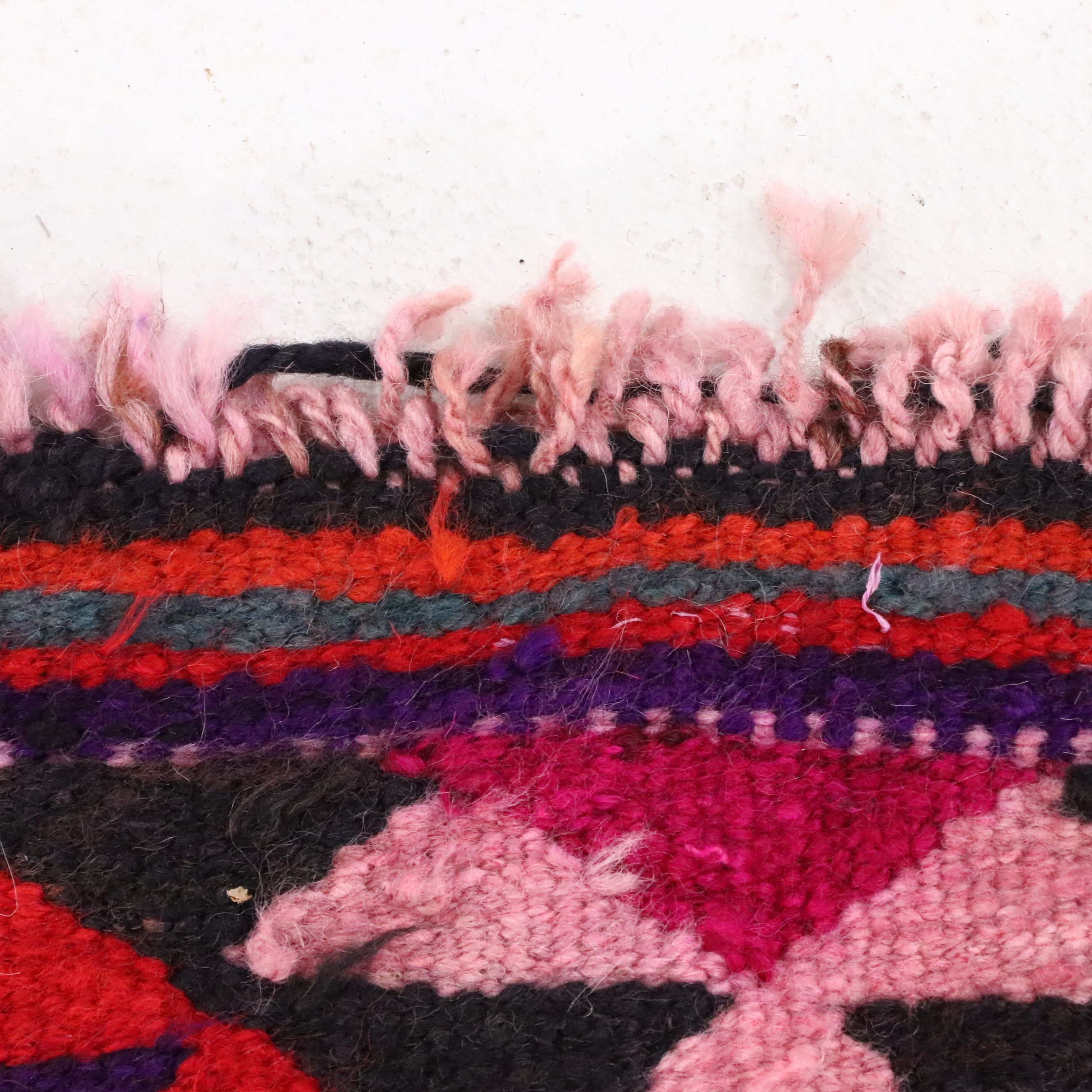 3'4 x 13'6 Hand-Knotted Moroccan Berber Long Rug