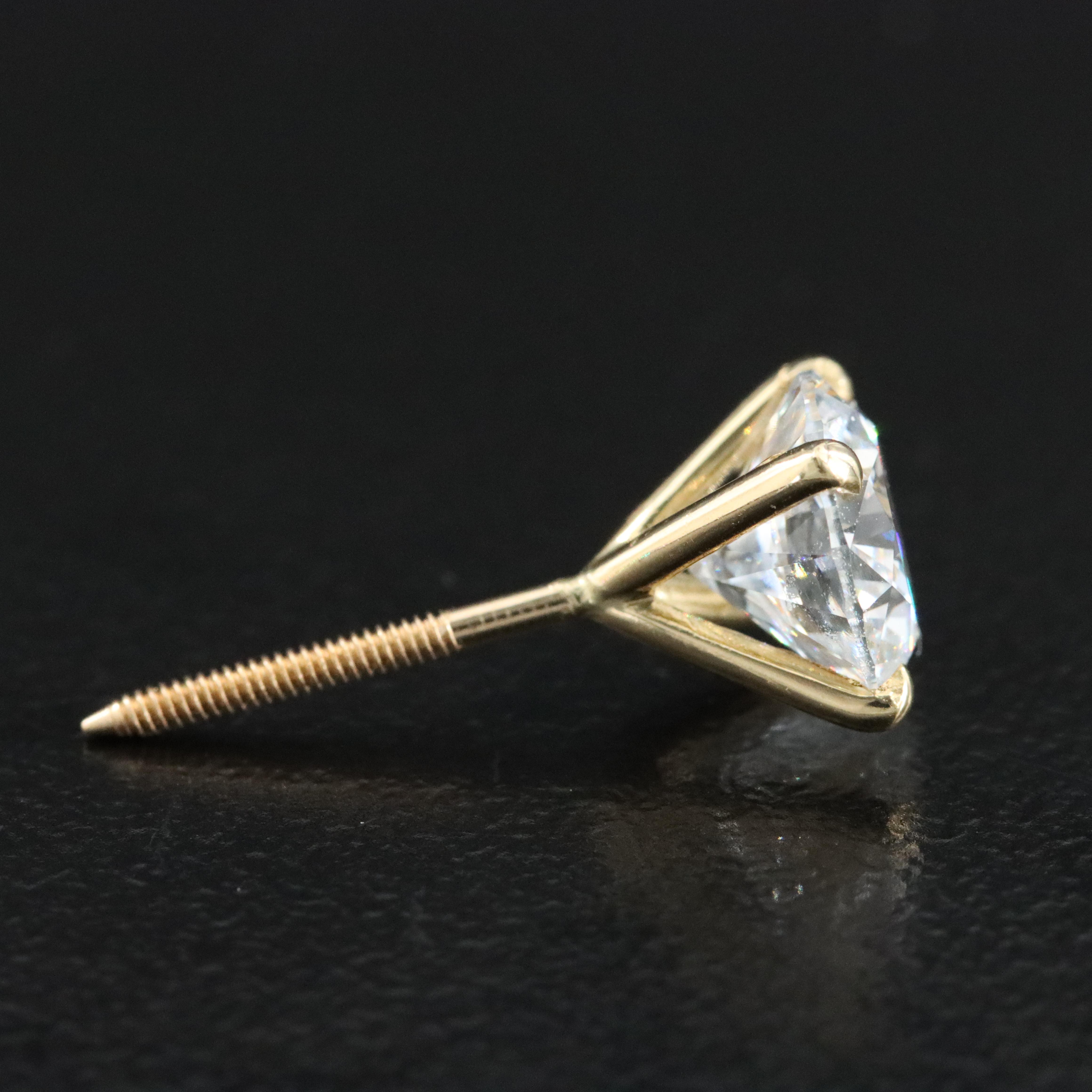 18K 3.02 CTW Lab Grown Diamond Earrings with IGI Jewelry Report