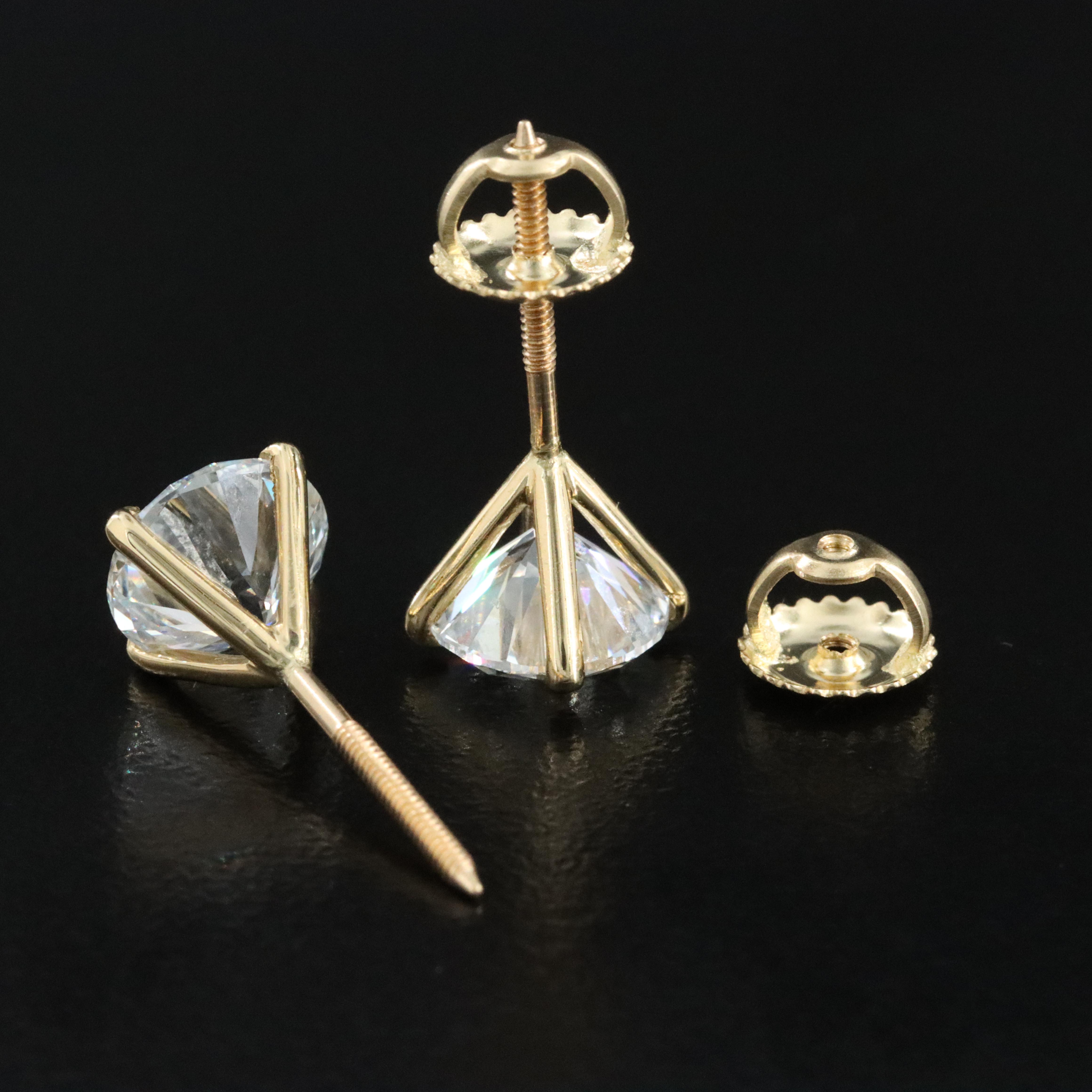 18K 3.02 CTW Lab Grown Diamond Earrings with IGI Jewelry Report