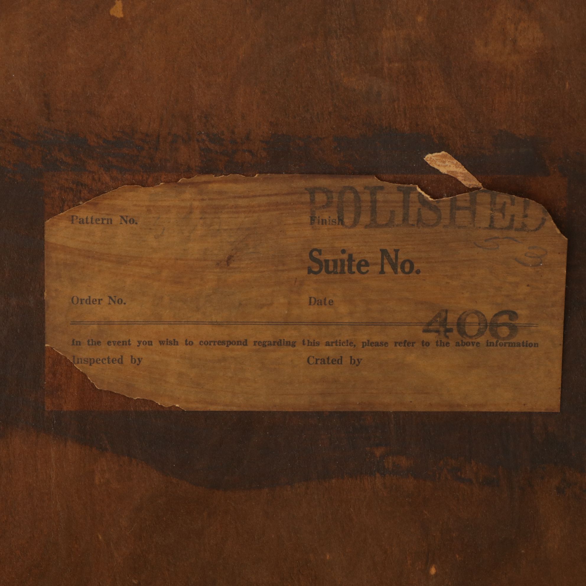 Art Deco Chifferobe Chest with Geometric Wood Veneer