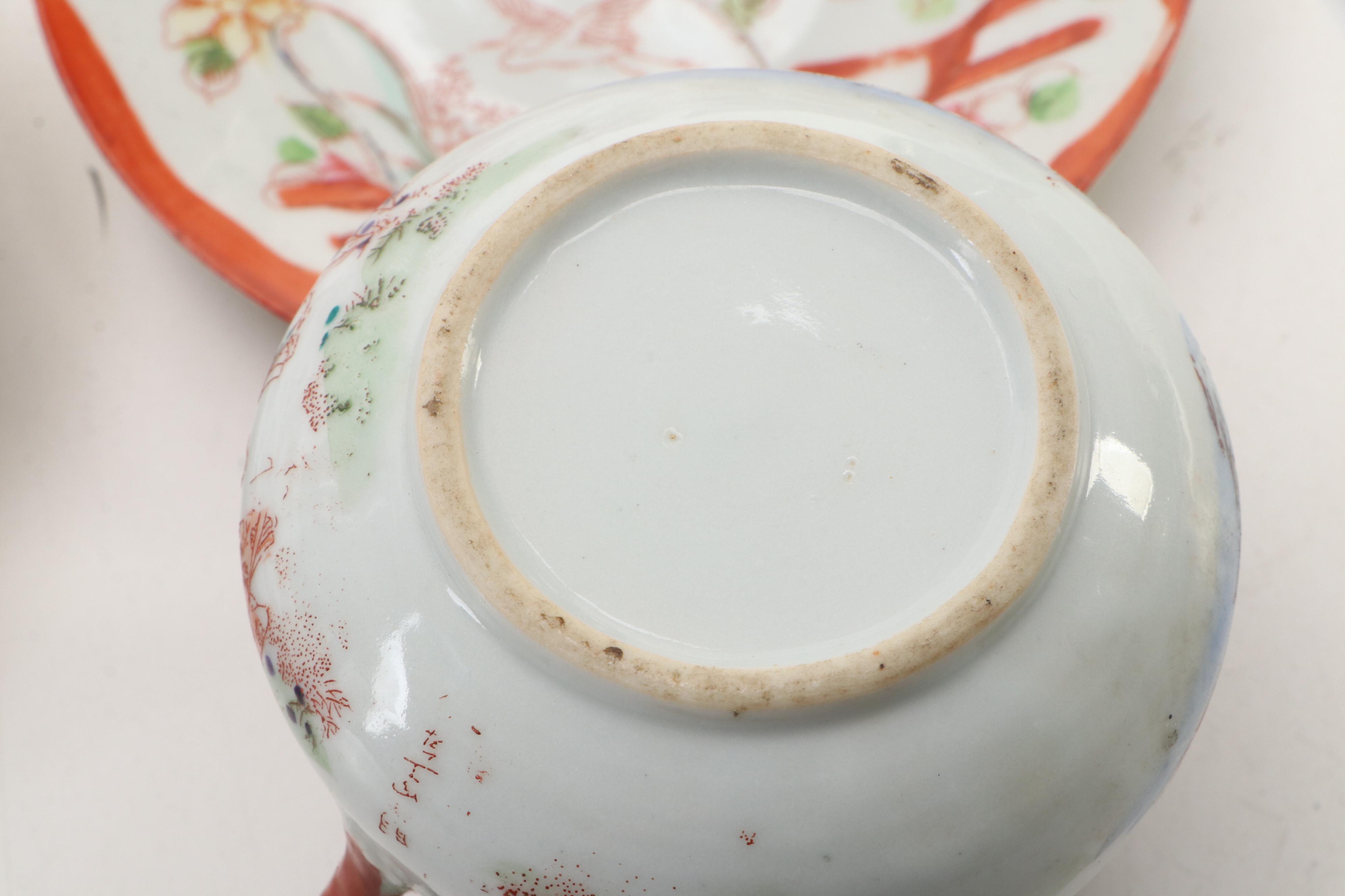 Japanese Kutani Porcelain Tableware and Accessories