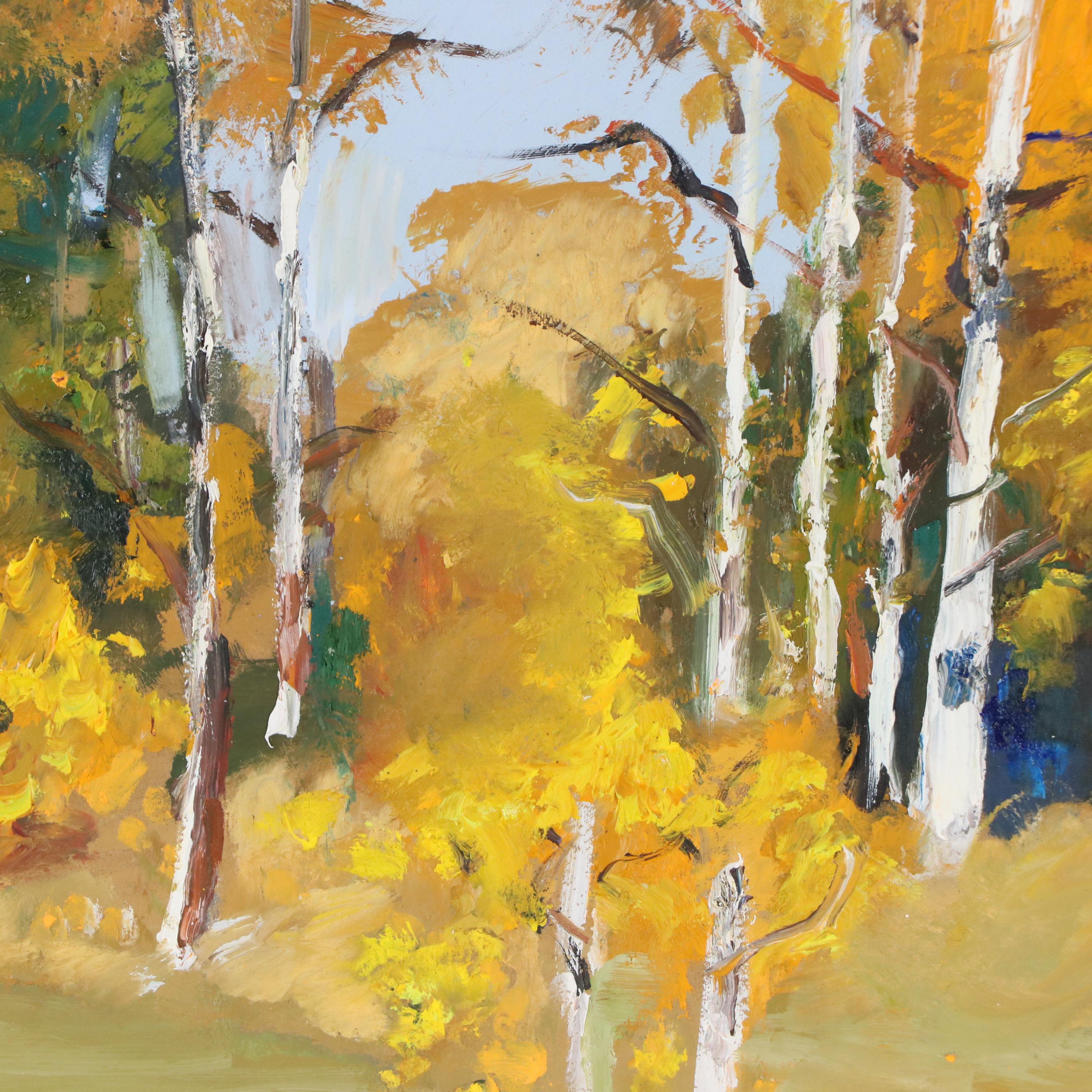 Natalia Demenko Forest Landscape Oil Painting, 21st Century