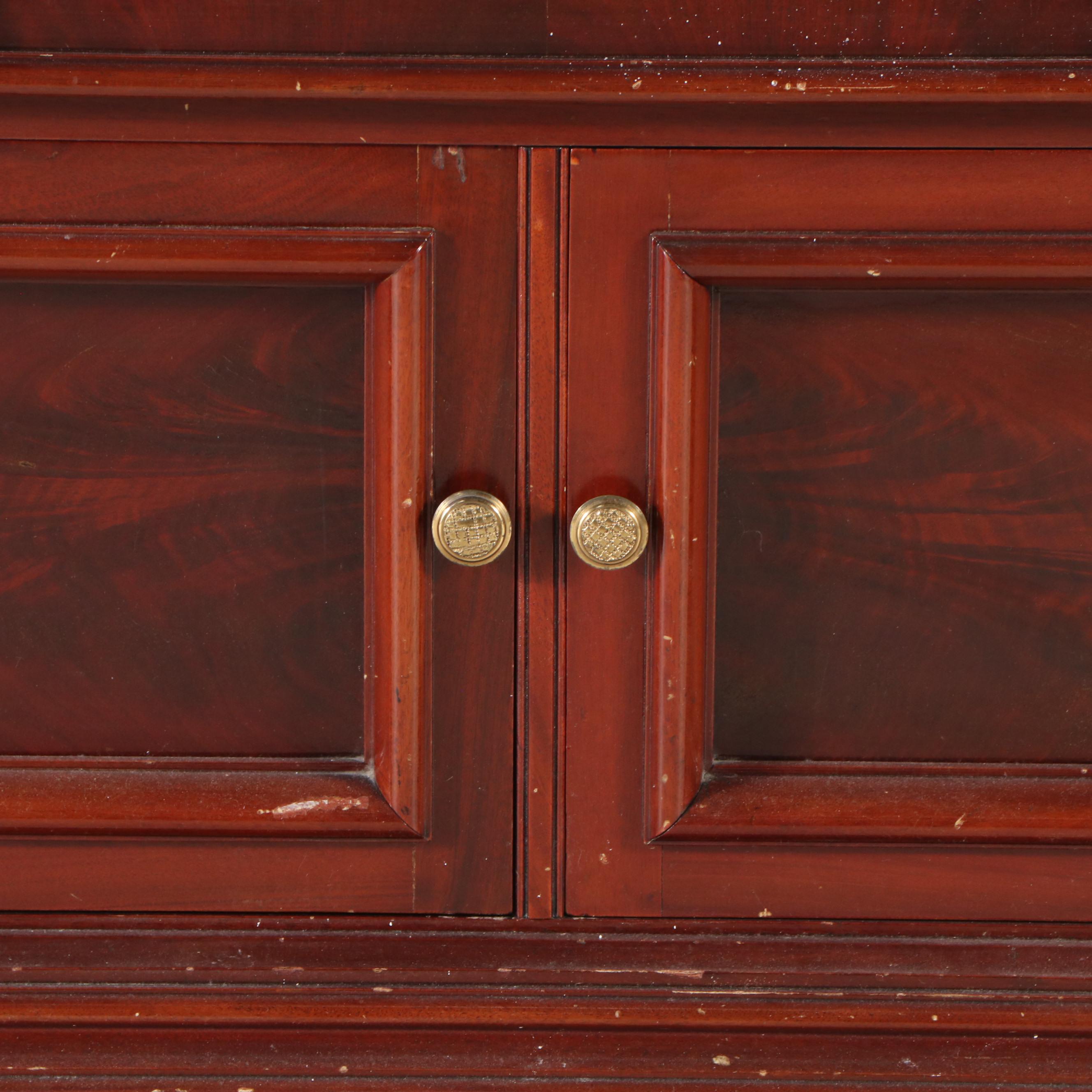 Victorian Pink Marble Top Mahogany Washstand, Late 19th/Early 20th Century