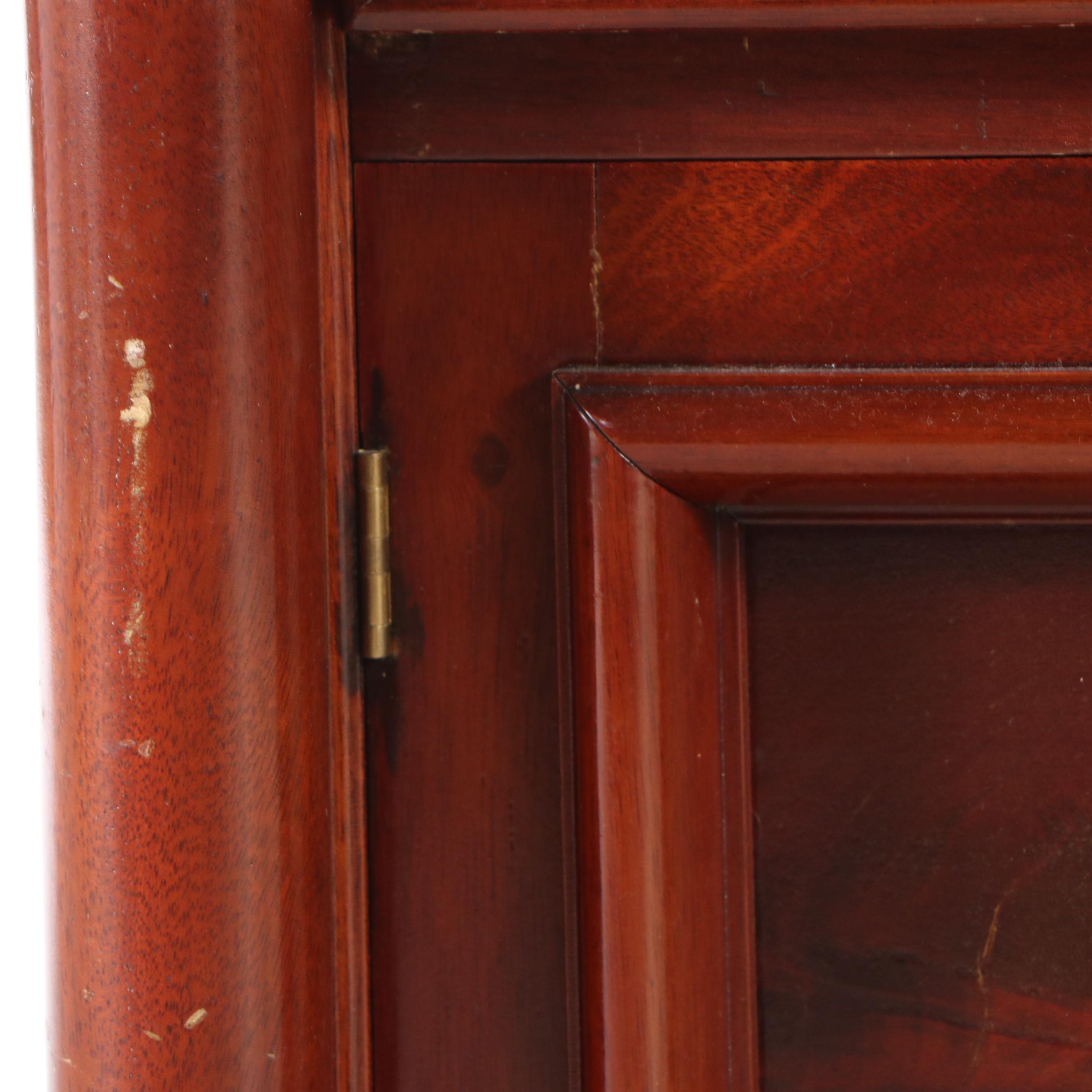 Victorian Pink Marble Top Mahogany Washstand, Late 19th/Early 20th Century