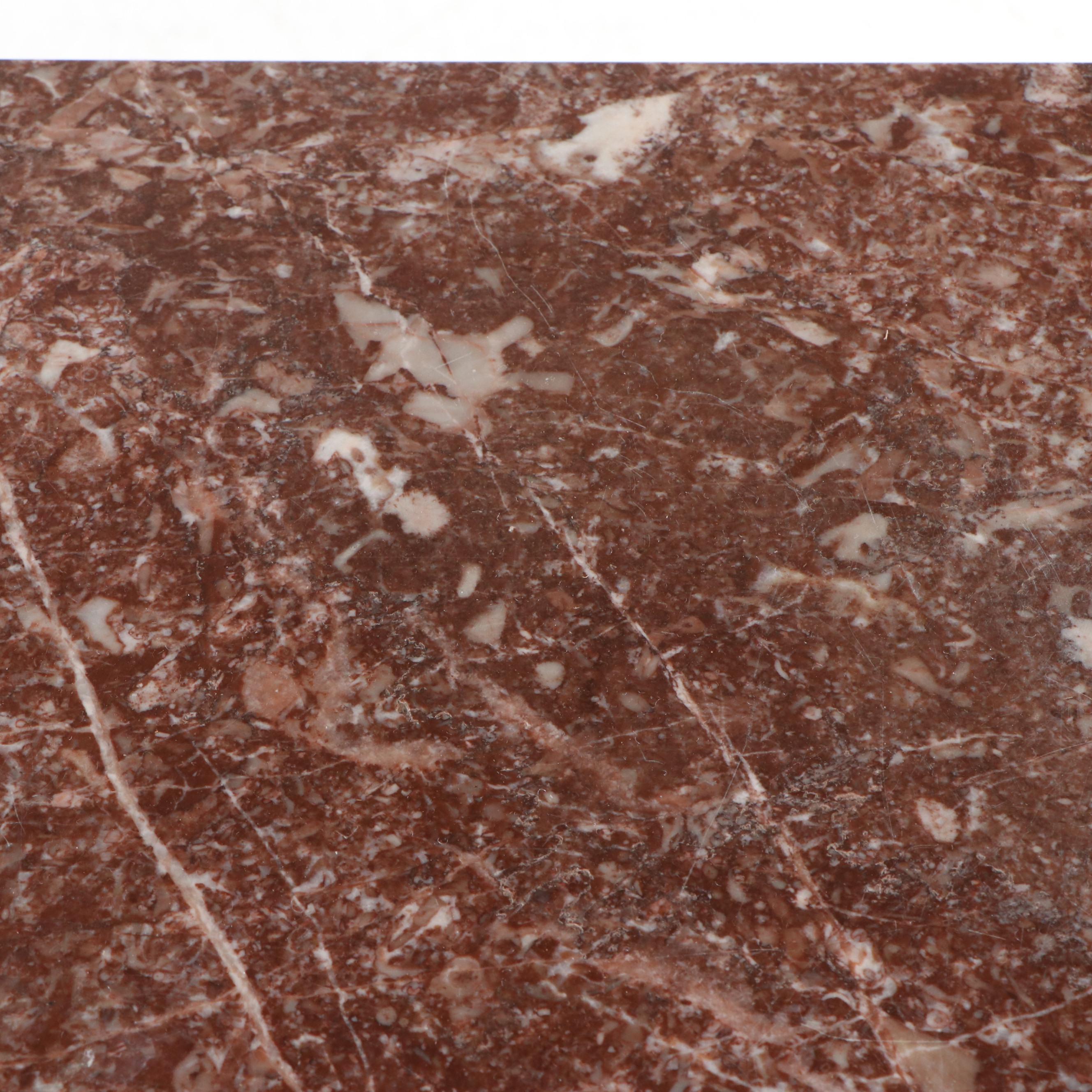 Victorian Pink Marble Top Mahogany Washstand, Late 19th/Early 20th Century