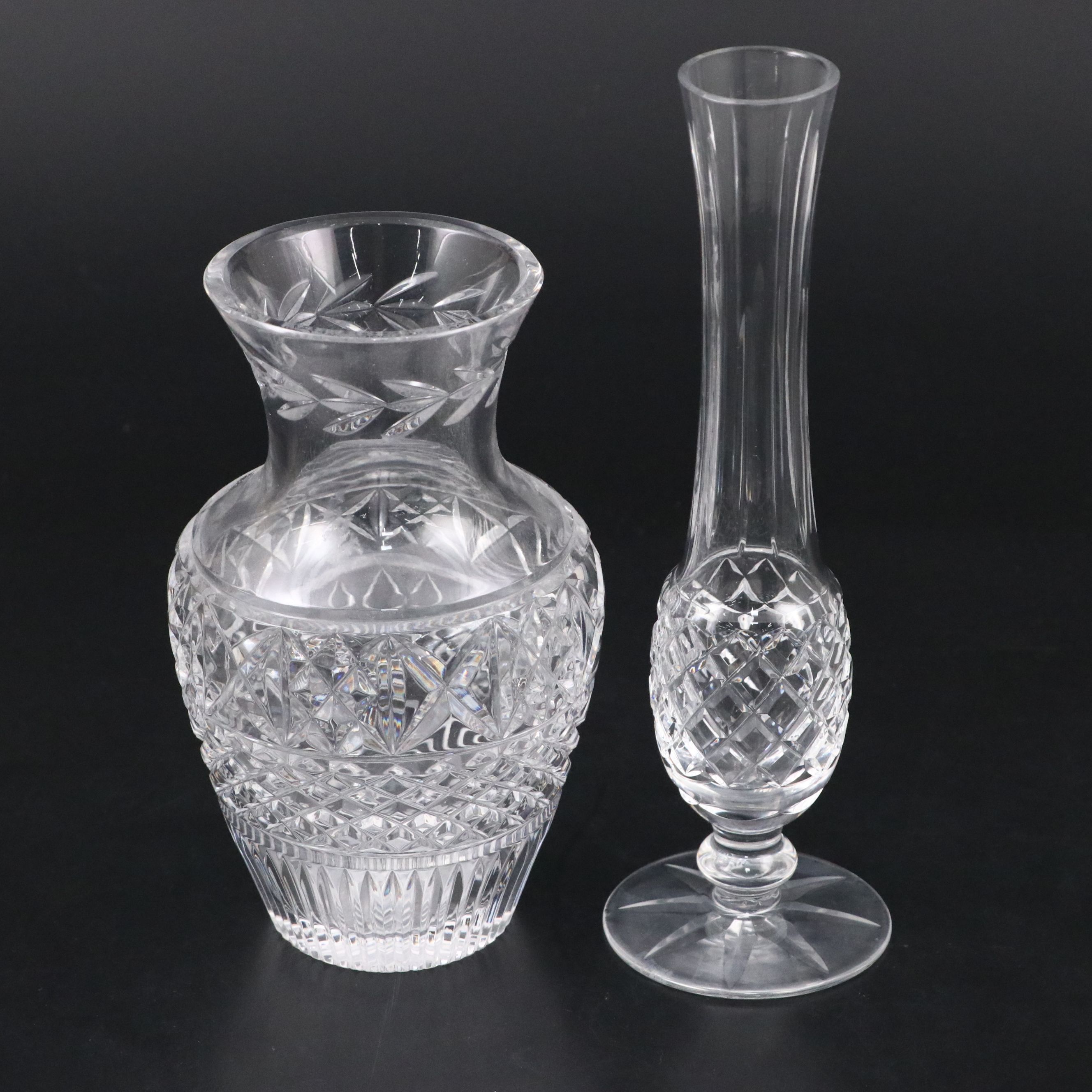 Waterford Crystal Vase, Bud Vase, Bowl, and Irish Coffee Glass